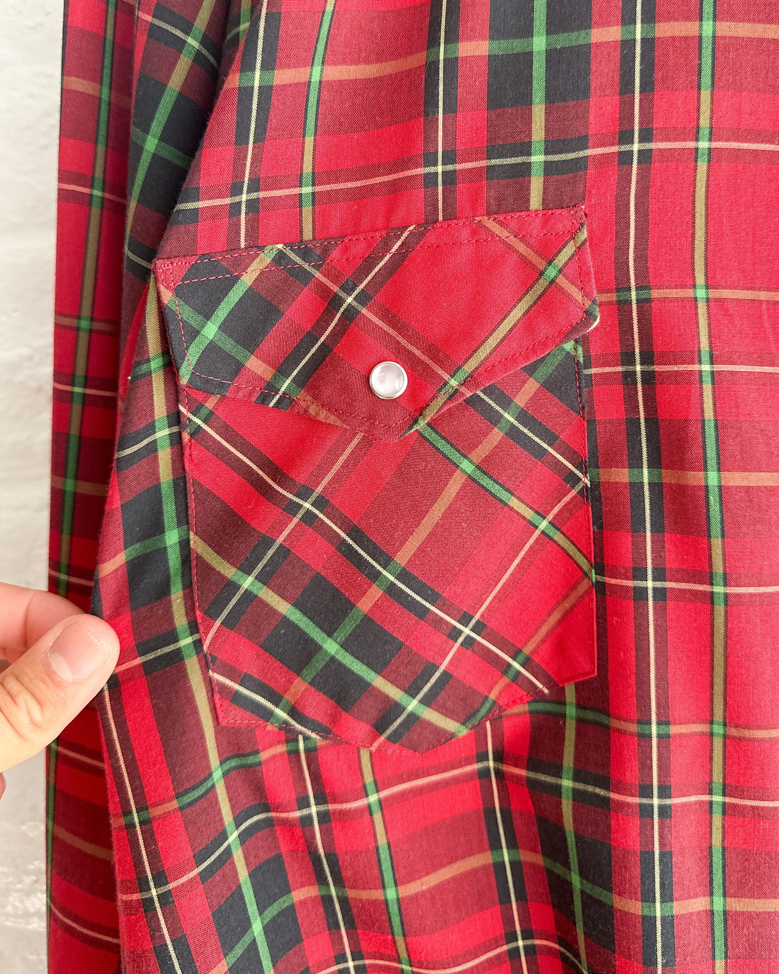 Vintage Vintage 90s Rustler X Long Tails Western Shirt Plaid 3XLT Size US XXL / EU 58 / 5 - 2 Thumbnail