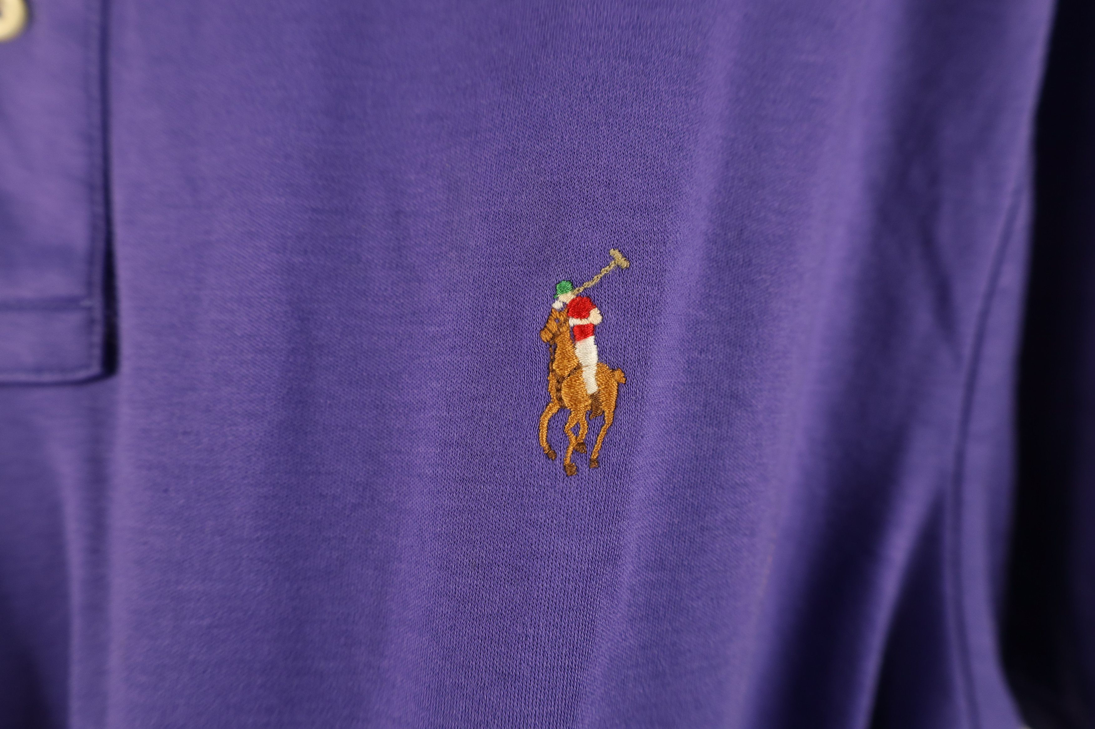 Ralph Lauren Vintage Ralph Lauren Pima Cotton Soft Touch Golf Polo Purple Size US XL / EU 56 / 4 - 4 Thumbnail