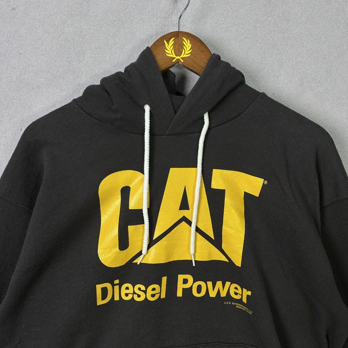 Caterpillar Vintage CAT Diesel Power Hoodie Caterpillar Workwear Size US L / EU 52-54 / 3 - 2 Thumbnail