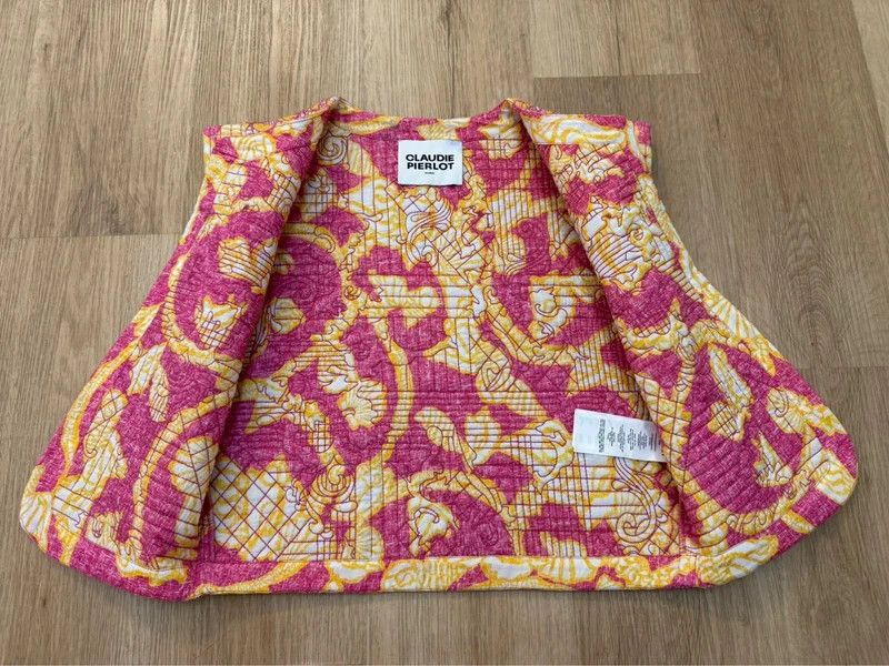 Other Claudie Pierlot Paris SS22 Quilted Printed Cotton Vest M new Size M / US 6-8 / IT 42-44 - 3 Thumbnail