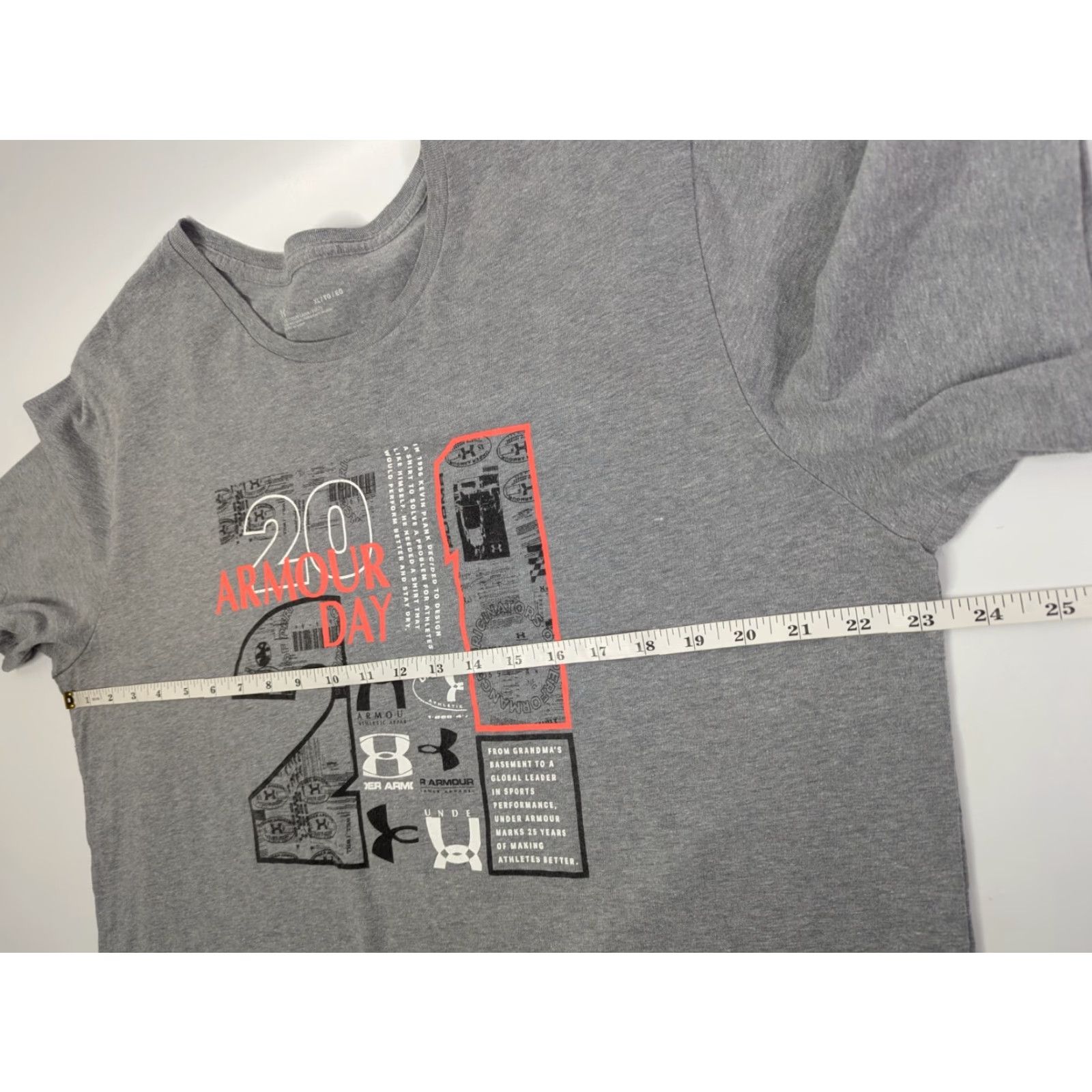 Under Armour Under Armour Grey T-Shirt Men XL Loose Armour Day 2021 Logo Casual Shirt Mens XL Gray Logo Casual Size US XL / EU 56 / 4 - 5 Thumbnail