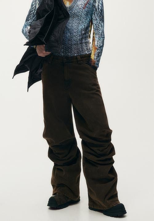H&M x Glenn Martens Twill Slouch Trousers