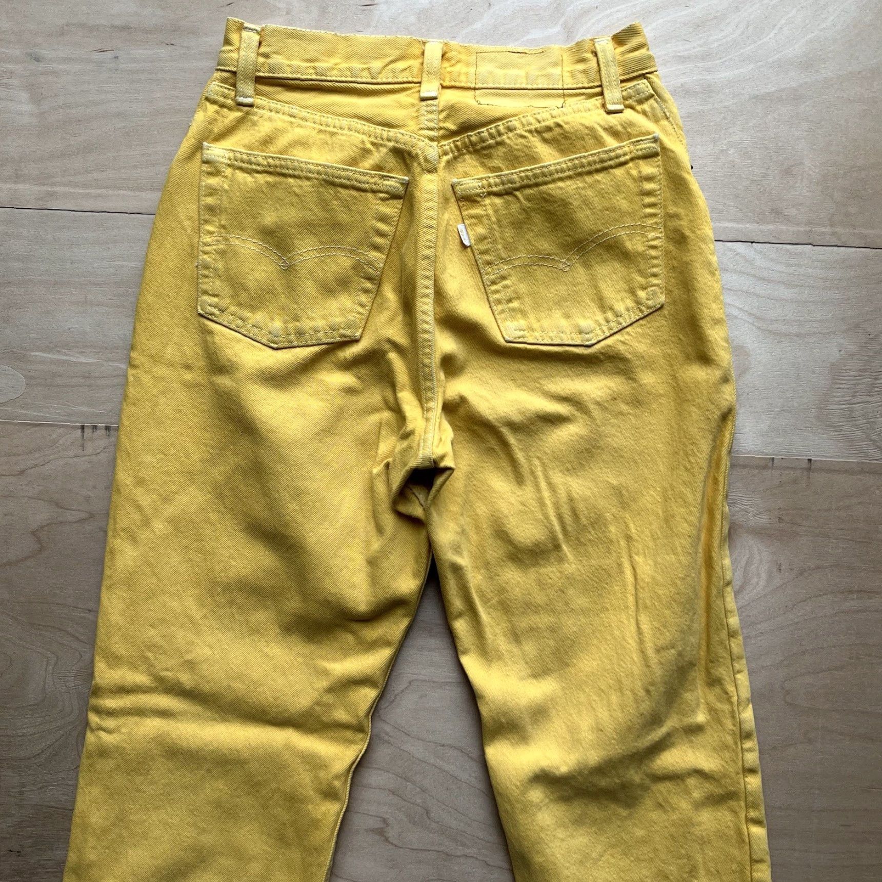 Levi's Vintage Levi's 501 Jeans 25x30.5 Yellow 80s Denim For Women Made In USA Summer Size 42" / US 20 - 6 Thumbnail