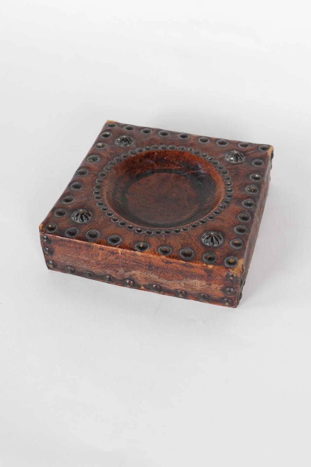 Other 60's Leather Studded Catch-All Bowl Saddle-Style Ashtray Size ONE SIZE - 2 Thumbnail