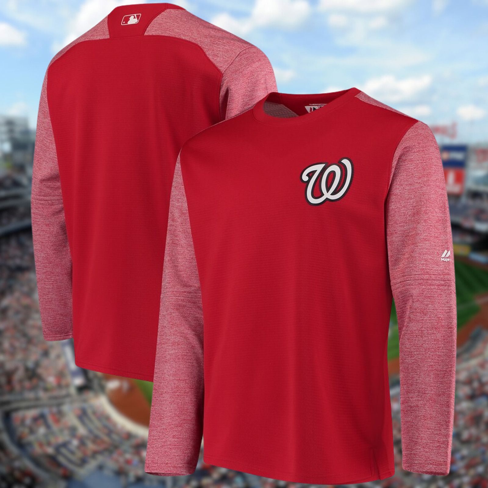 Majestic Washington Nationals Game Worn Majestic On-Field Pullover XL Size US XL / EU 56 / 4 - 1 Thumbnail