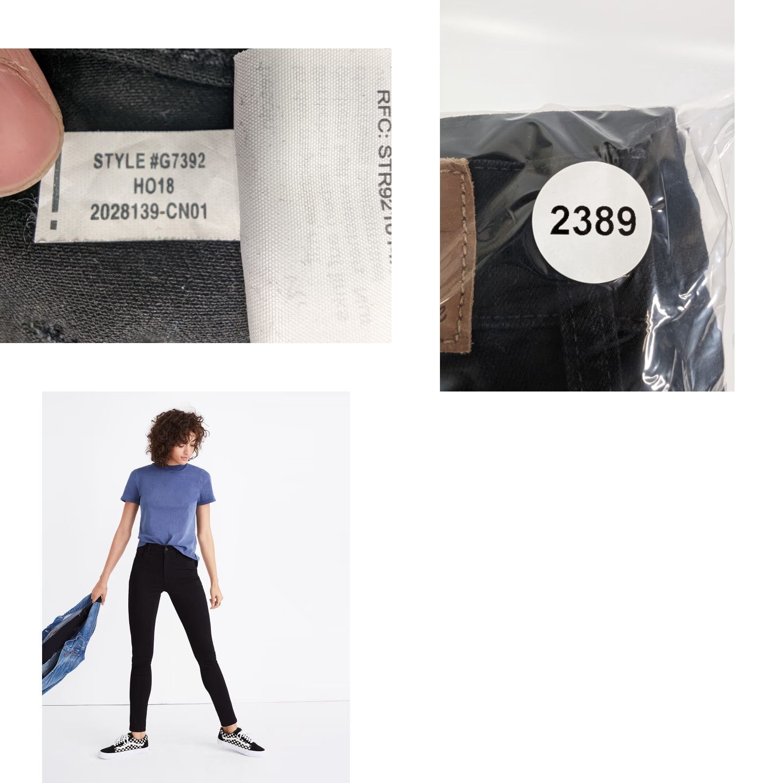 Madewell Madewell Roadtripper Skinny Bennett Black Jeans Womens Size 26 Stretch Size 26" / US 2 / IT 38 - 9 Thumbnail