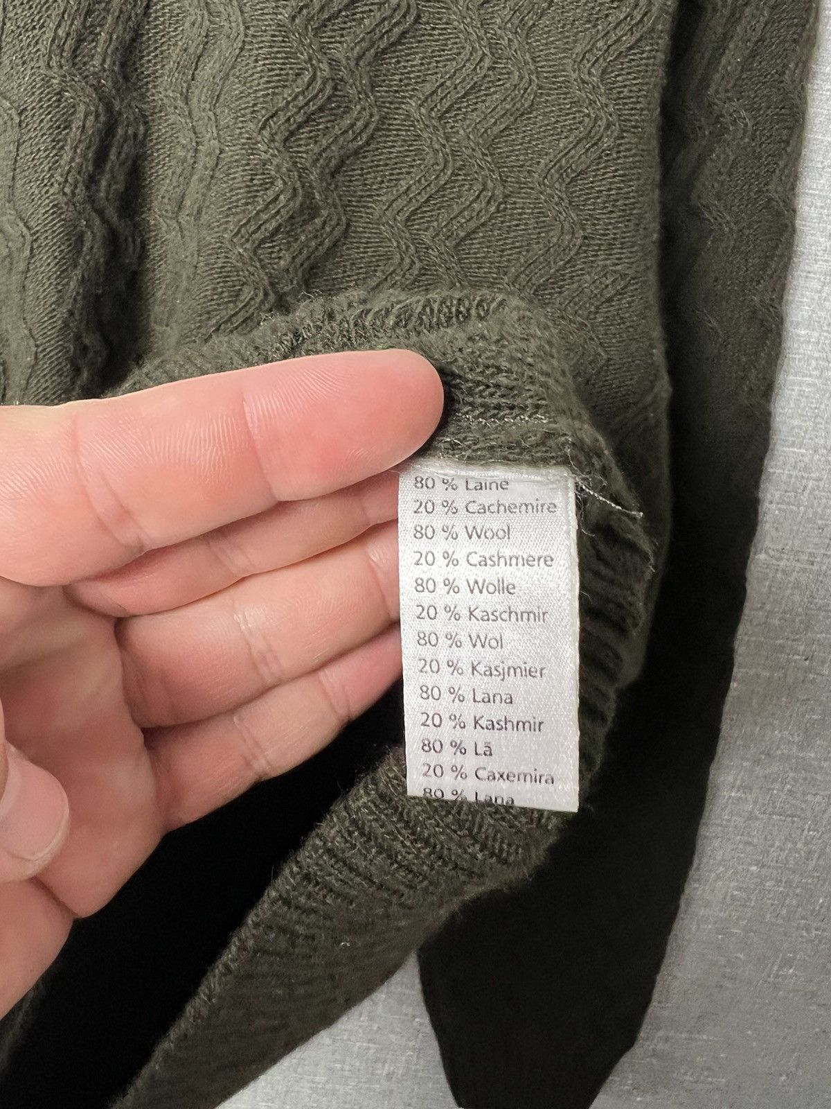 Lacoste Lacoste White Crocodile Logo Wool & Cashmere Knitted Sweater Size US M / EU 48-50 / 2 - 8 Thumbnail