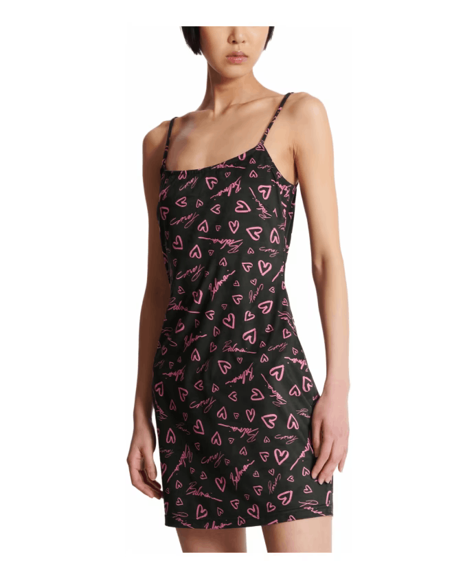 Balmain o1s1wg110725 Short Velvet Dress in Black/Multi Size L / US 10 / IT 46 - 3 Thumbnail