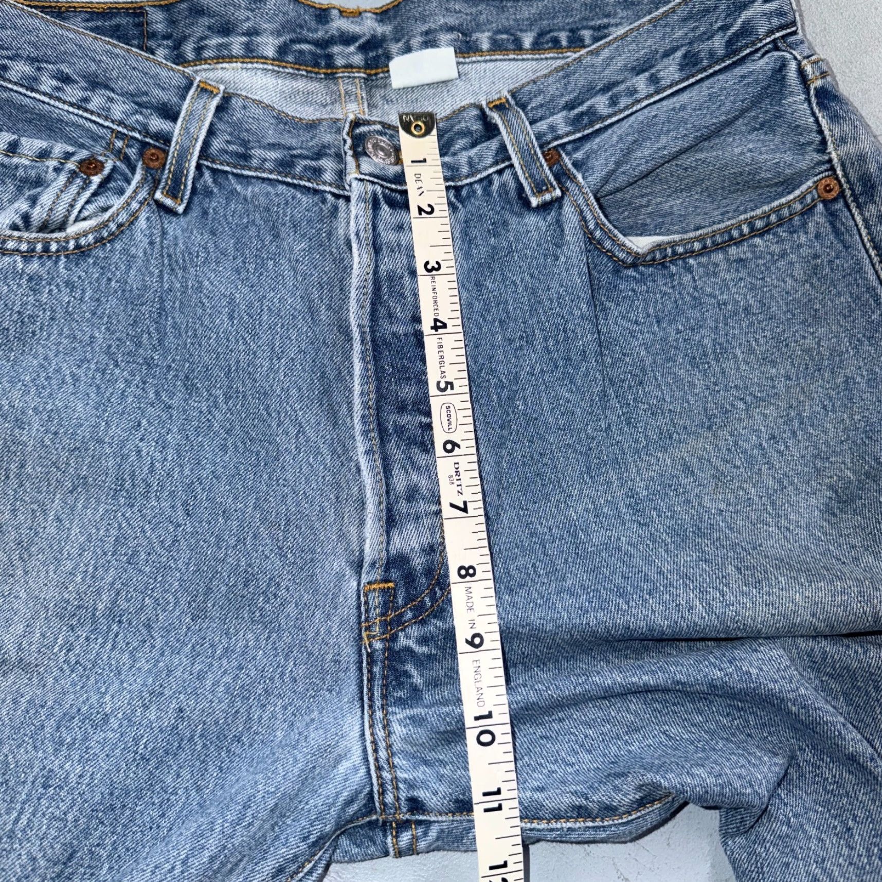 Levi's VINTAGE Levi's 501 Jeans Leg Straight 34x34 Blue Light Wash Denim Men Size US 34 / EU 50 - 7 Thumbnail