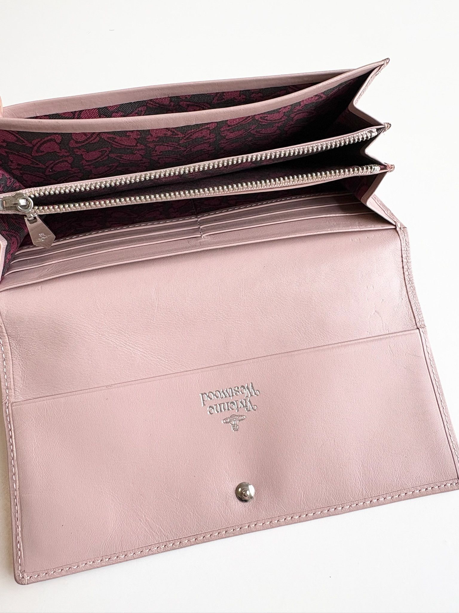 Vivienne Westwood Pink Vivienne Westwood large Trifold wallet Size ONE SIZE - 4 Thumbnail