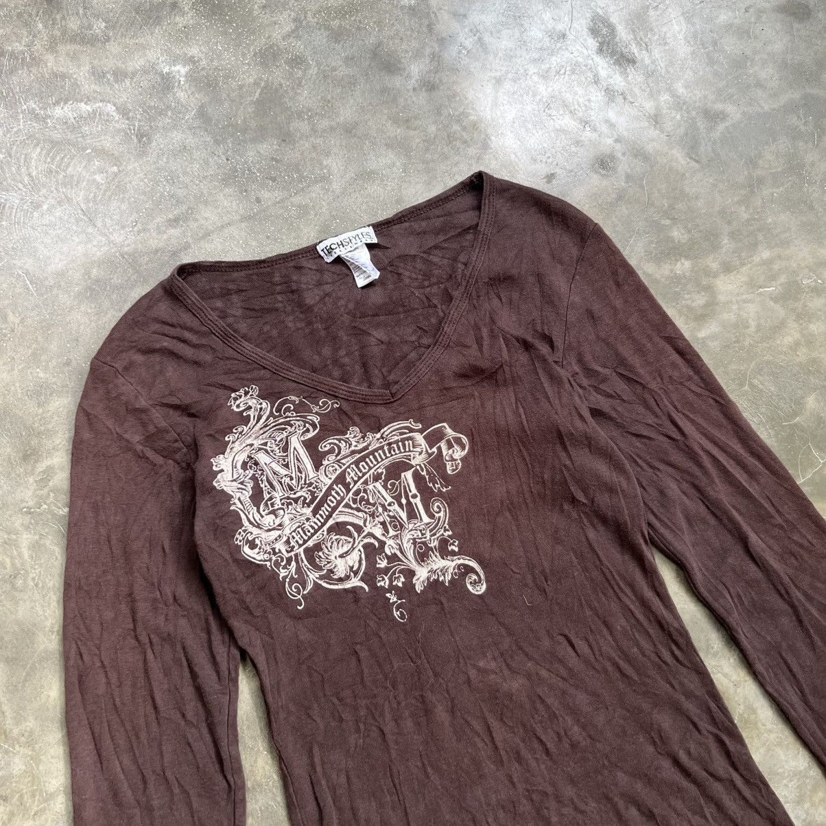 If Six Was Nine 2000s Tech Styles Mammoth Mountain LS Shirt Size S / US 4 / IT 40 - 2 Thumbnail