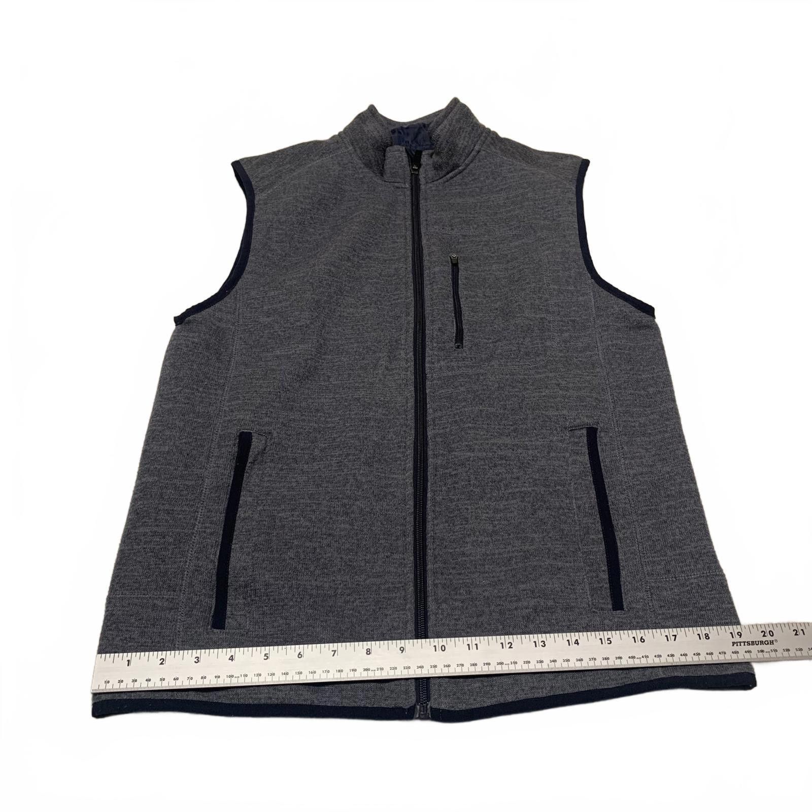 johnnie-O Johnnie-O West Coast Prep Men's Size Medium Grey Fleece Vest Size US M / EU 48-50 / 2 - 8 Thumbnail