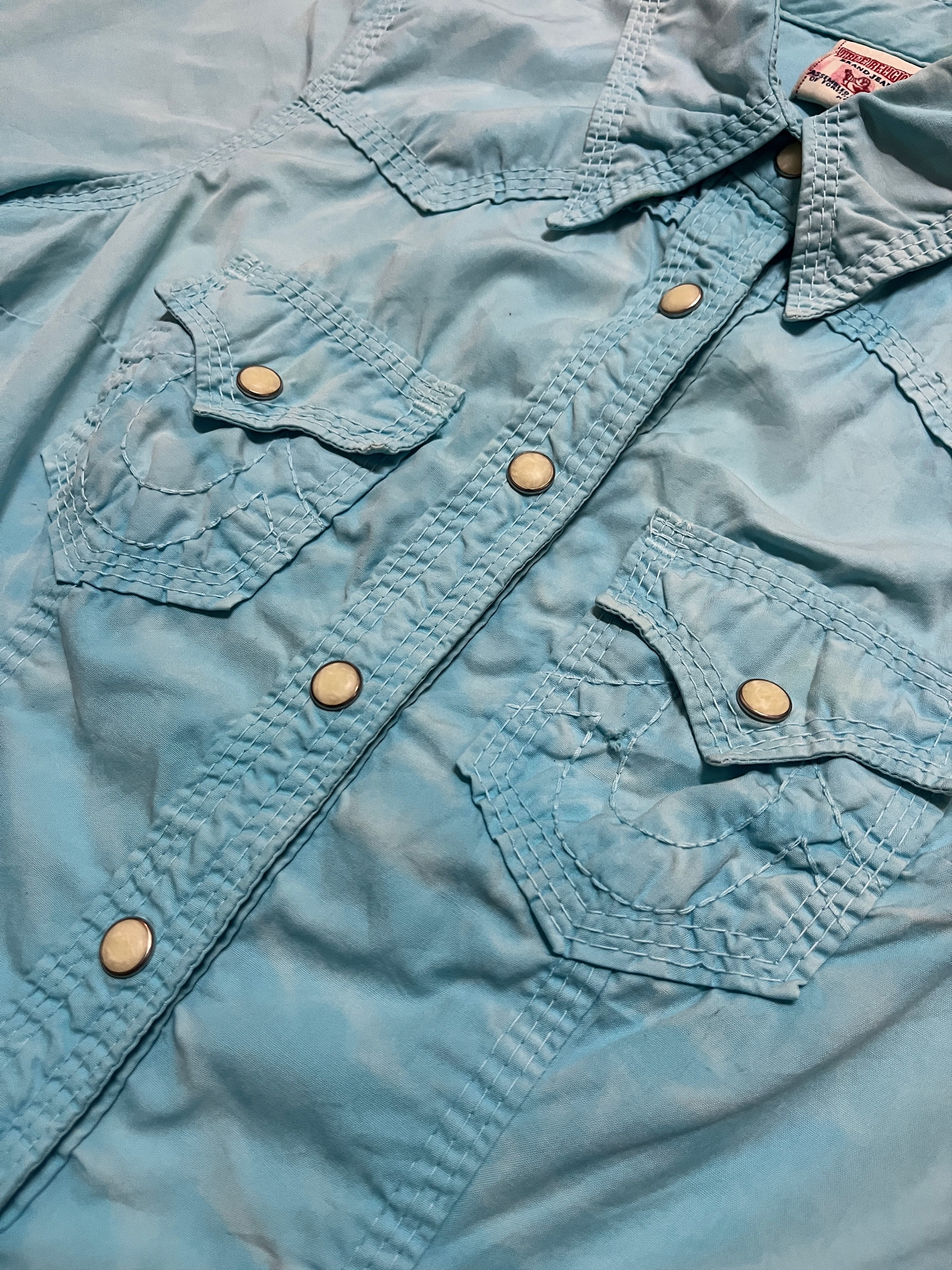 True Religion True Religion Pearl Snap Button Up Western Shirt Size XS / US 0-2 / IT 36-38 - 6 Thumbnail