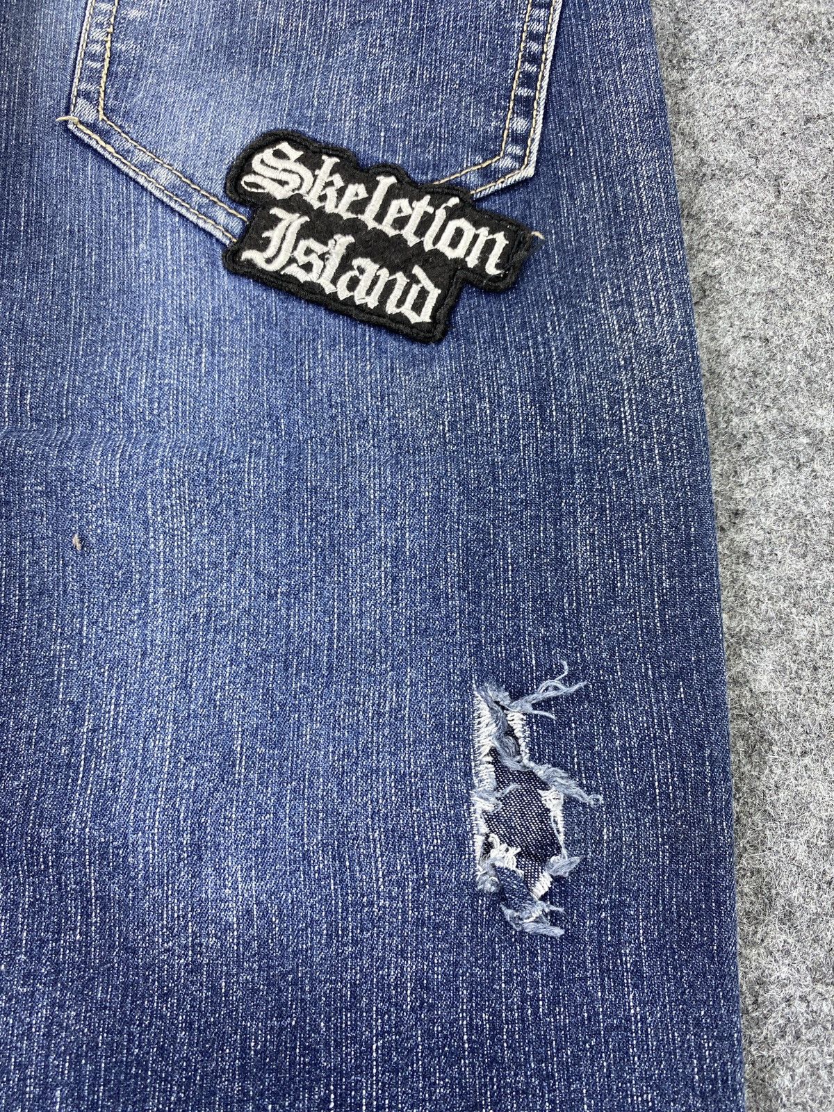 Japanese Brand × Jean Flag Stone Blue Wash Jeans - J982 Size US 27 - 12 Thumbnail