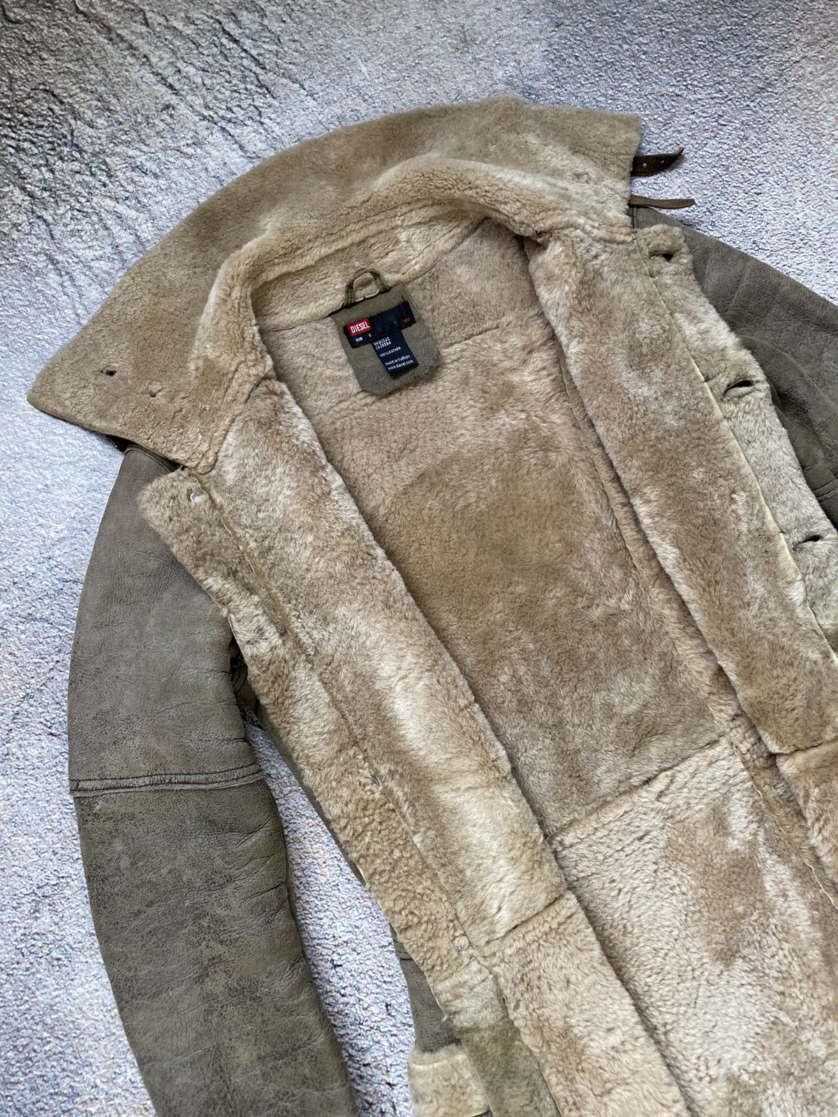 Diesel × Vintage Vintage jacket Diesel Sheepskin coat STAFF PIK Size S / US 4 / IT 40 - 13 Thumbnail