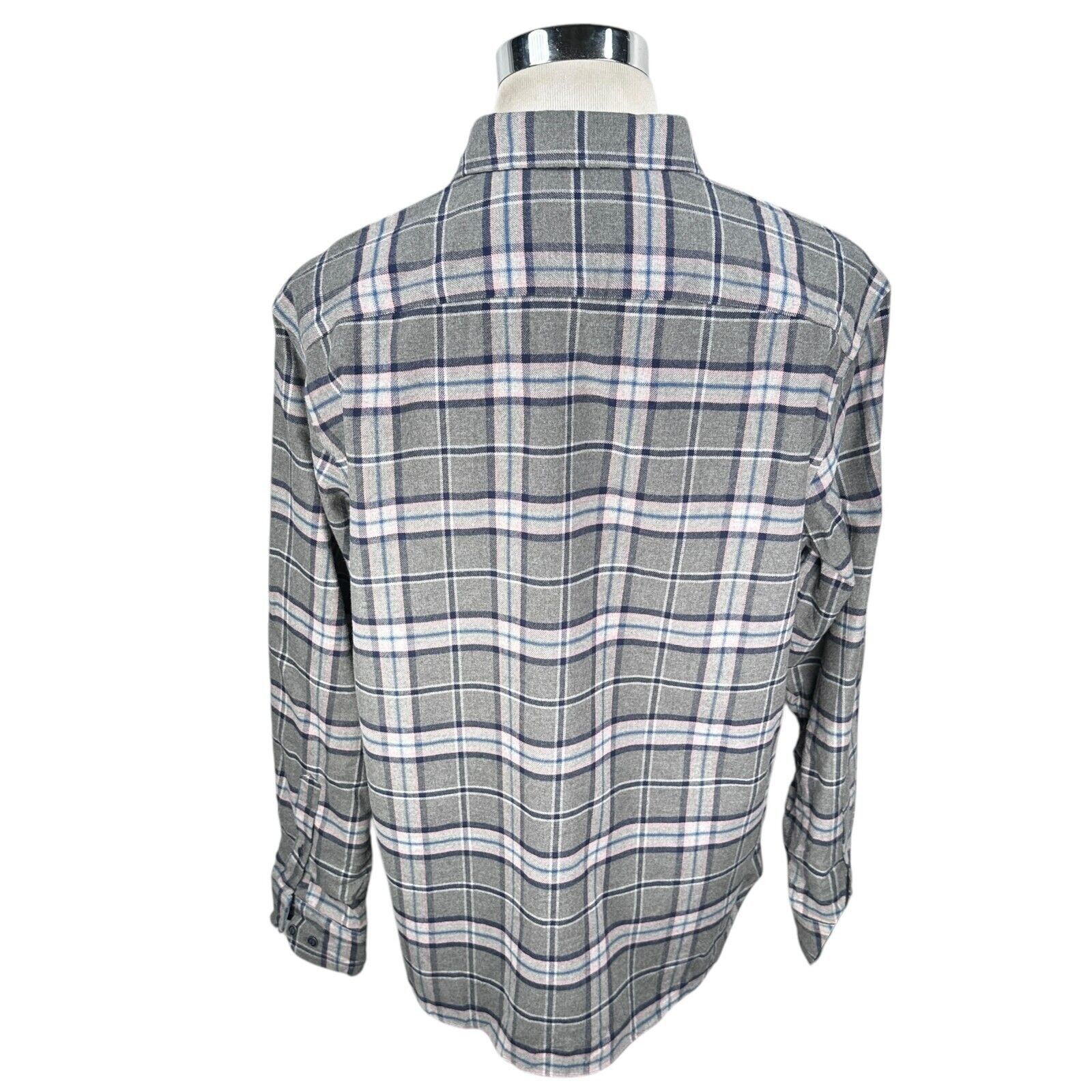 UNTUCKit Untuckit Flannel Shirt Men’s XL Gray Blue Pink Button Up Size US XL / EU 56 / 4 - 5 Thumbnail