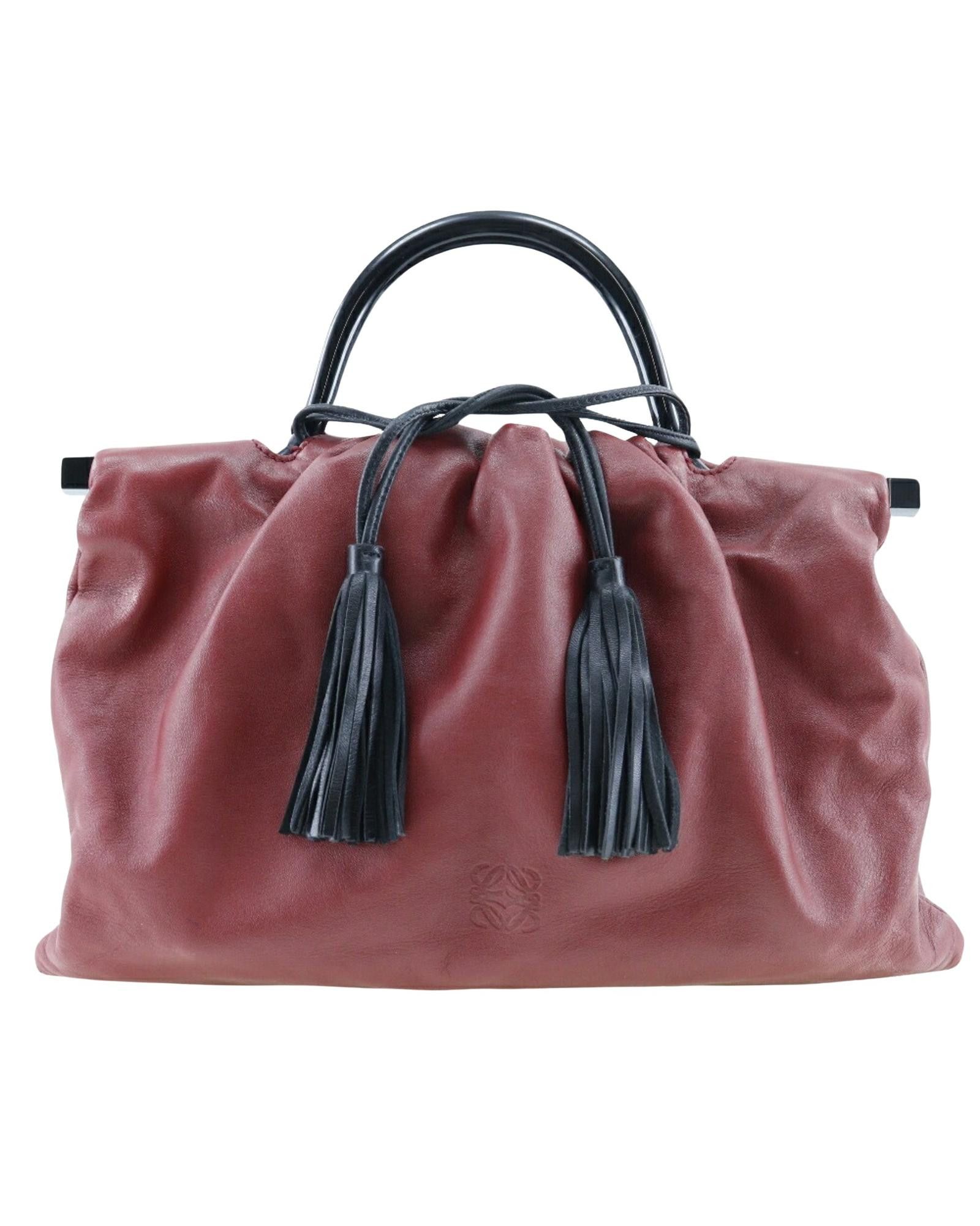 image of Loewe Red Calfskin Leather Womens Handbag