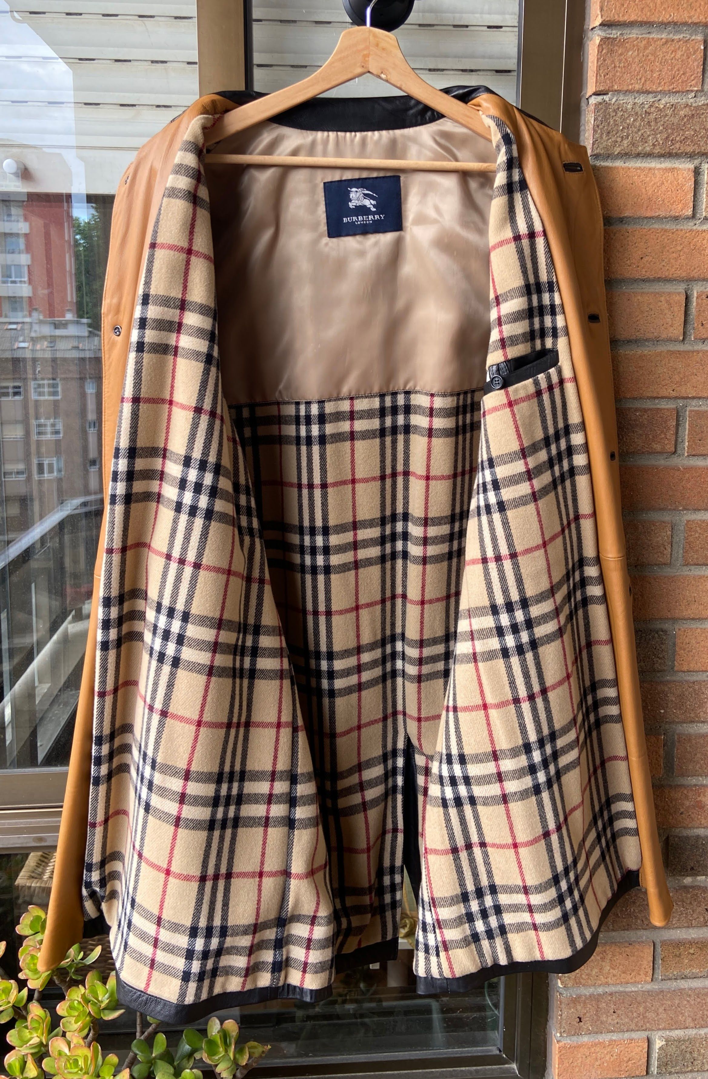 Burberry Burberry London - Lambskin Leather Trench Coat Size US L / EU 52-54 / 3 - 6 Thumbnail