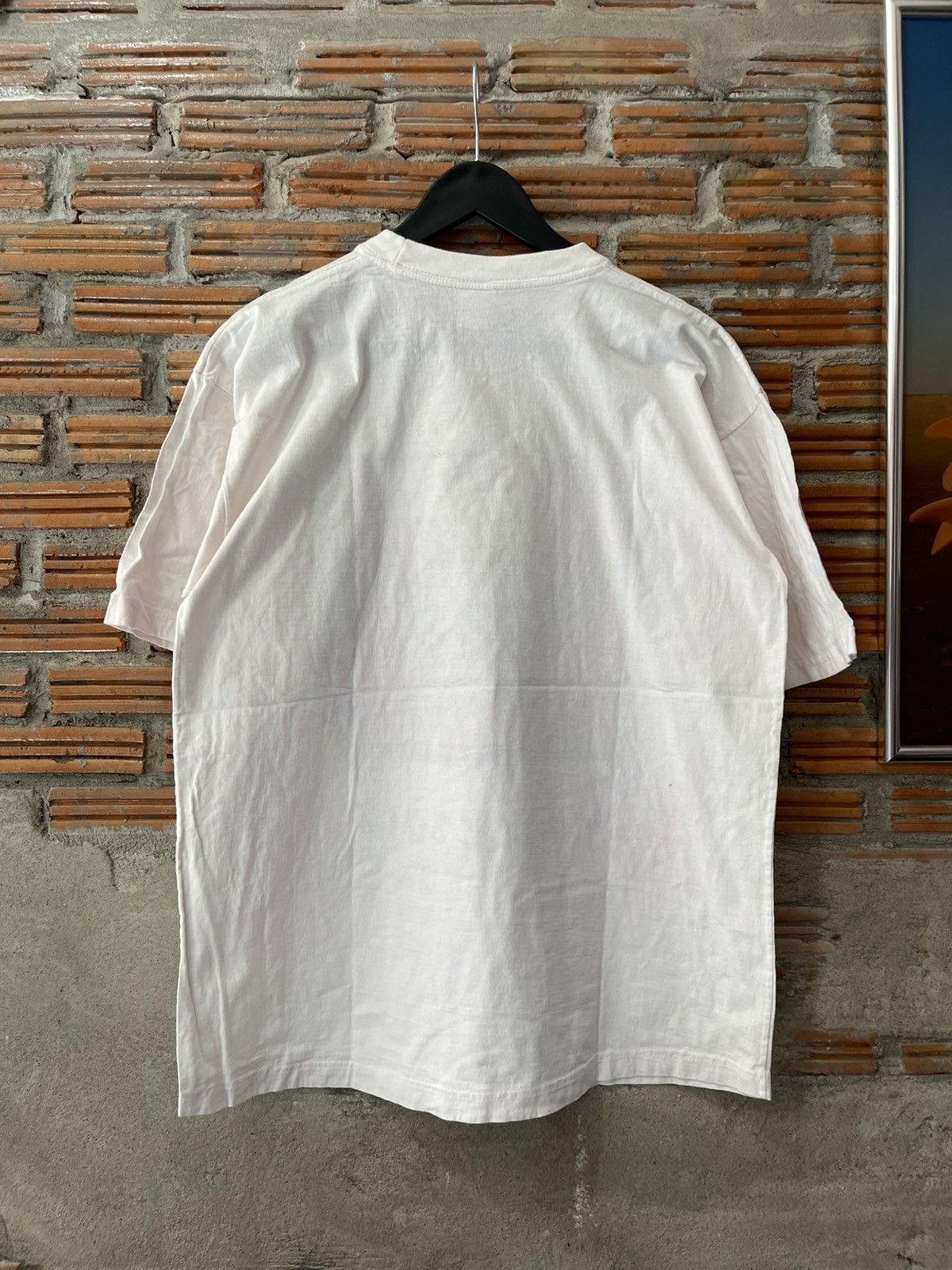 Vintage Vintage 90s BASIC LINE GRAPHICS Scarecrow Art T-Shirt XL Size US L / EU 52-54 / 3 - 10 Thumbnail