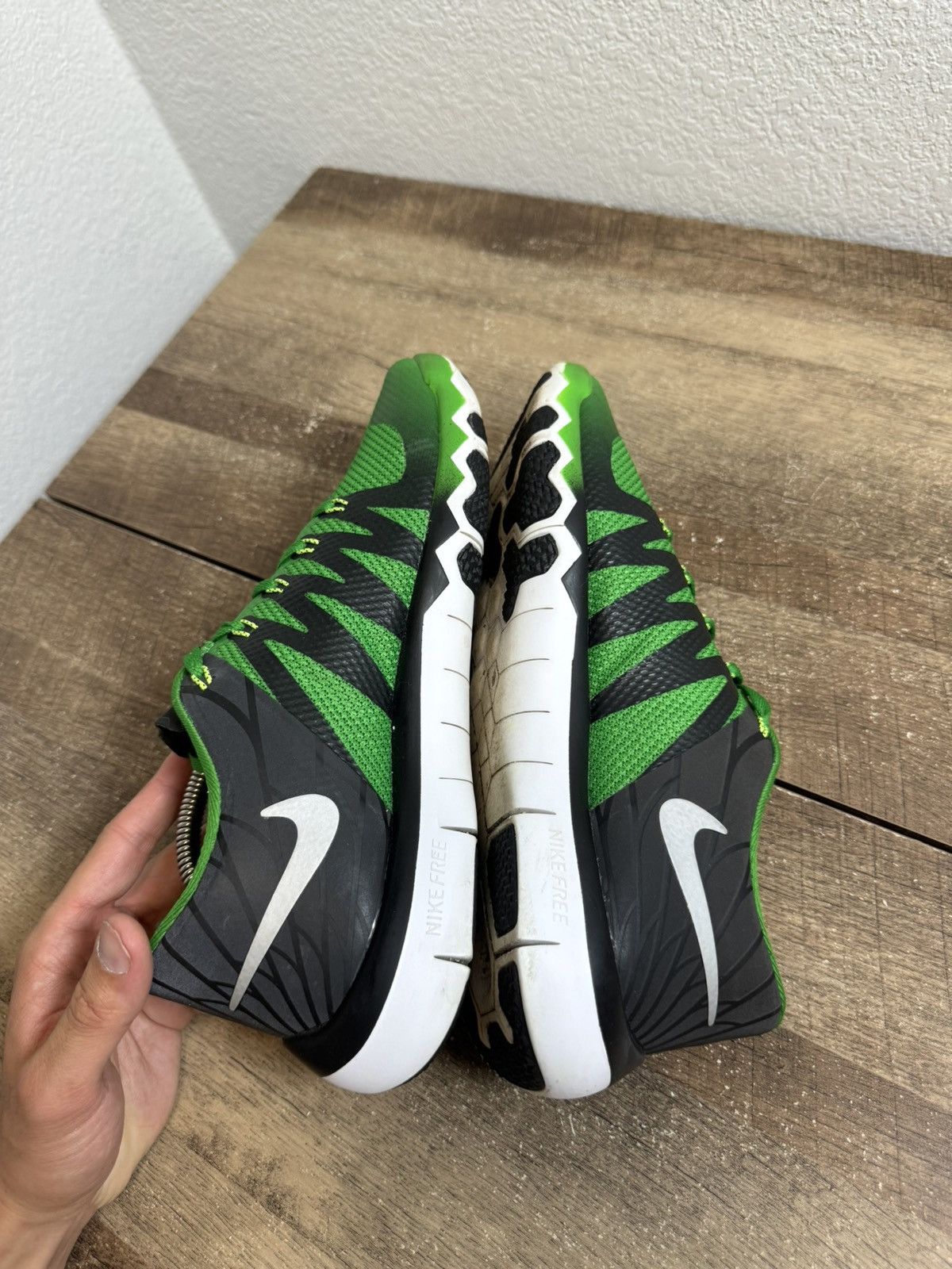 Nike SAMPLE Nike Free Trainer 5.0 V6 Oregon Ducks Mens Sz 10 Size US 10 / EU 43 - 6 Thumbnail