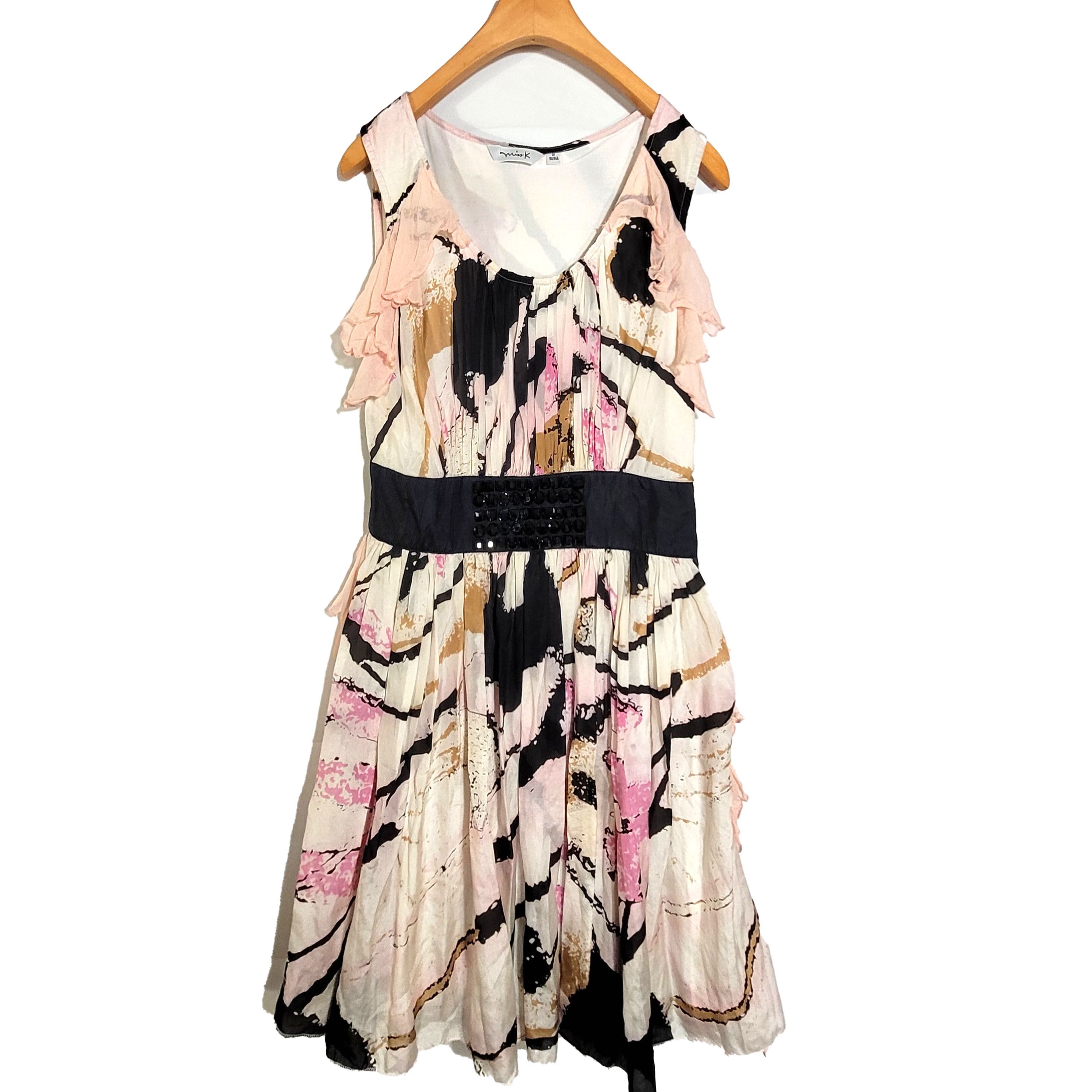 Other Women's Silk Size XS Sleeveless A-Line Dress SAK202 Size S / US 4 / IT 40 - 1 Thumbnail
