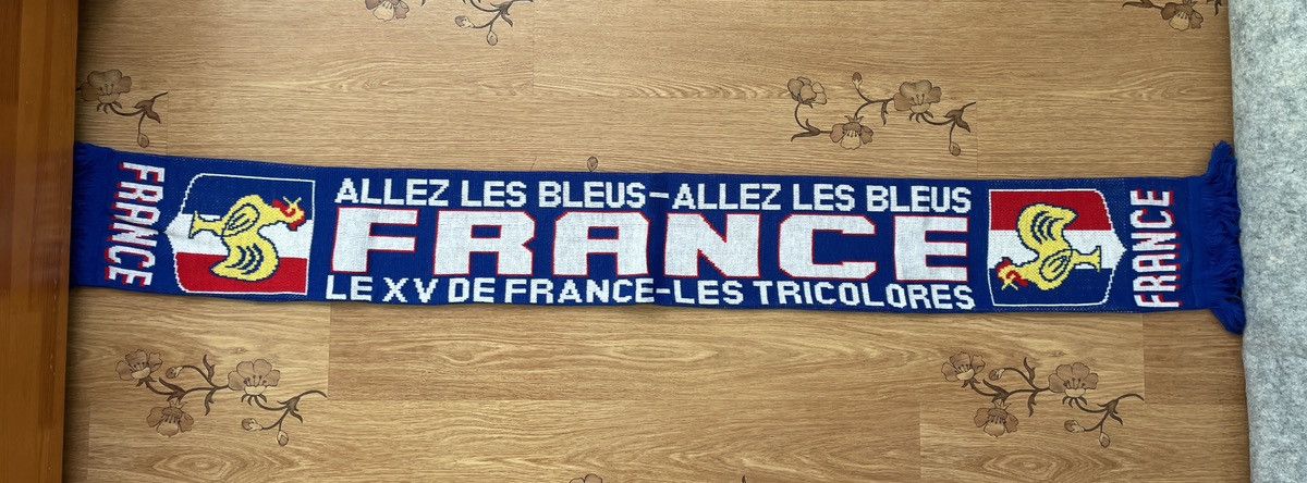 Vintage Vintage France National Team Allez Les Bleus football scarf Size ONE SIZE - 4 Thumbnail