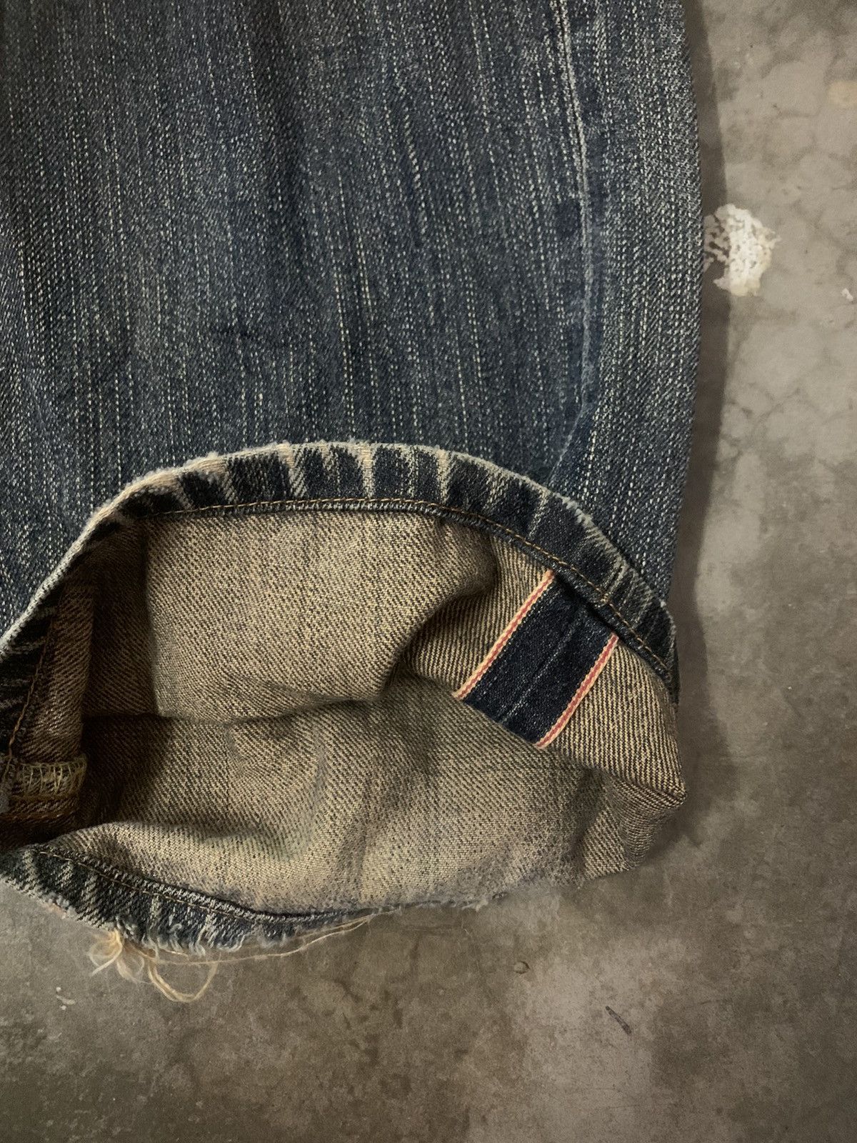 Edwin × If Six Was Nine × Japanese Brand Edwin Distressed Selvedge Denim Flare Jeans Size US 30 / EU 46 - 4 Thumbnail