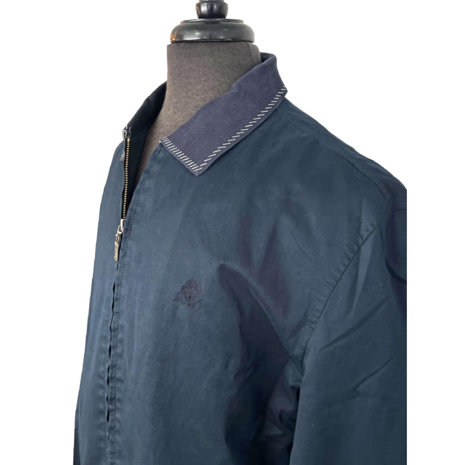 Vintage REMO GIANNI Navy Blue Jacket Mens XL 185/104a Regular Size Cool Bomber Zip Navy Blue 90s City Classic Designer Fashion Size US XL / EU 56 / 4 - 4 Thumbnail