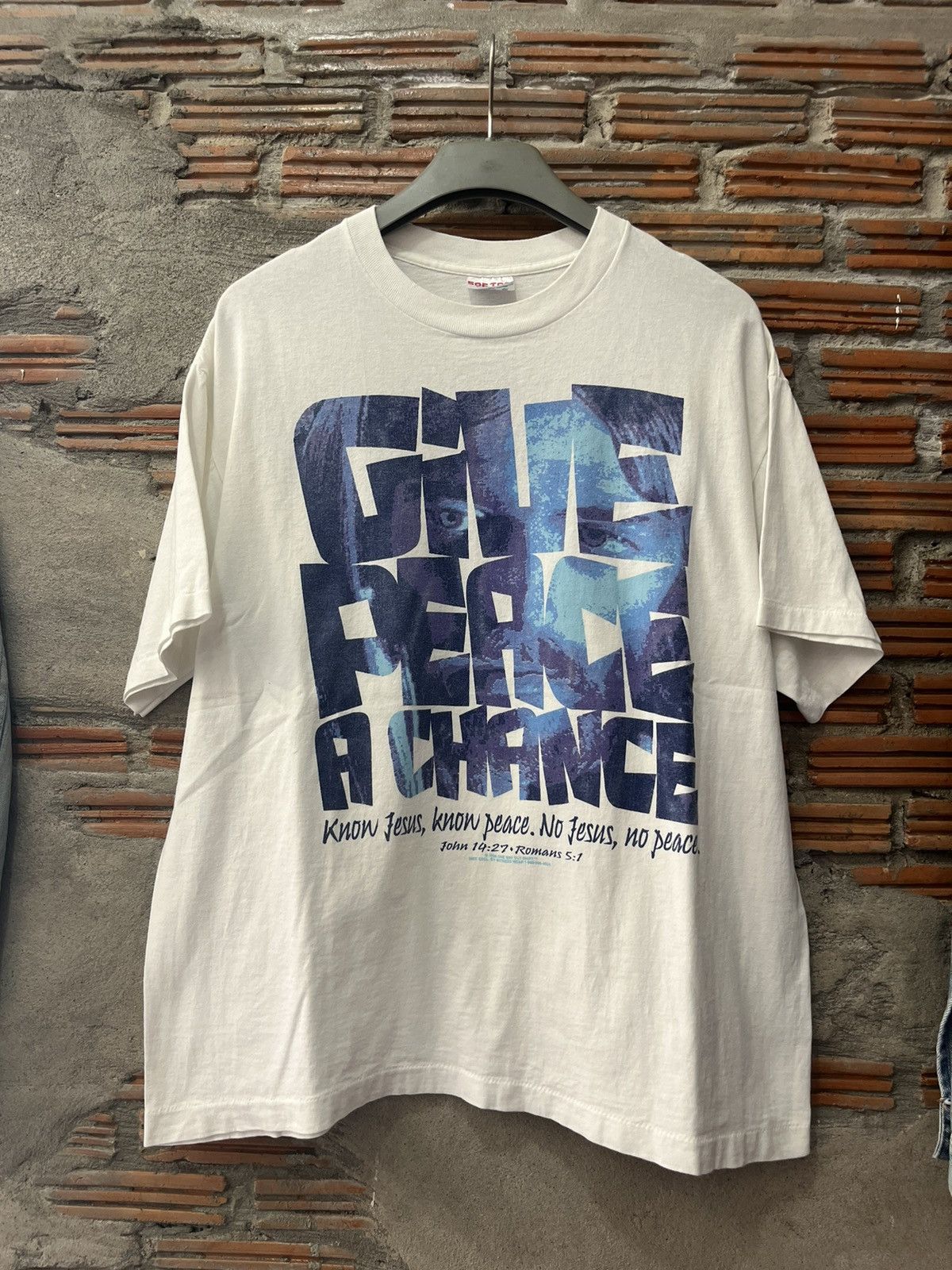 Arts & Science Vintage Give PEACE A Chance Know Jesus,Peace 1994’s Tshirt Size US L / EU 52-54 / 3 - 2 Thumbnail