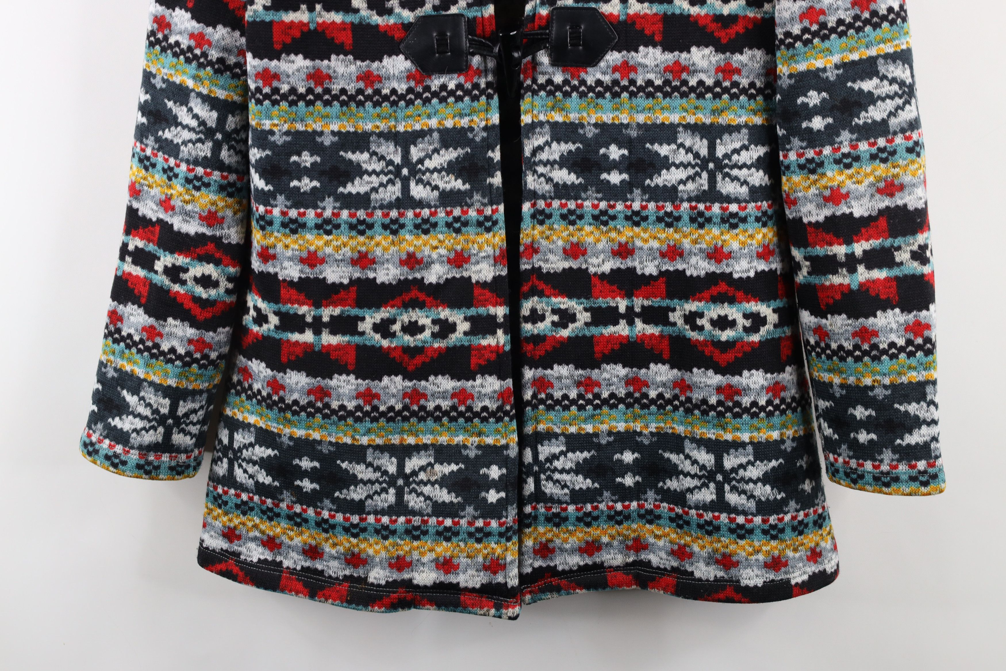 Vintage Vintage 90s Streetwear Knit Toggle Button Cardigan Sweater Size L / US 10 / IT 46 - 3 Thumbnail