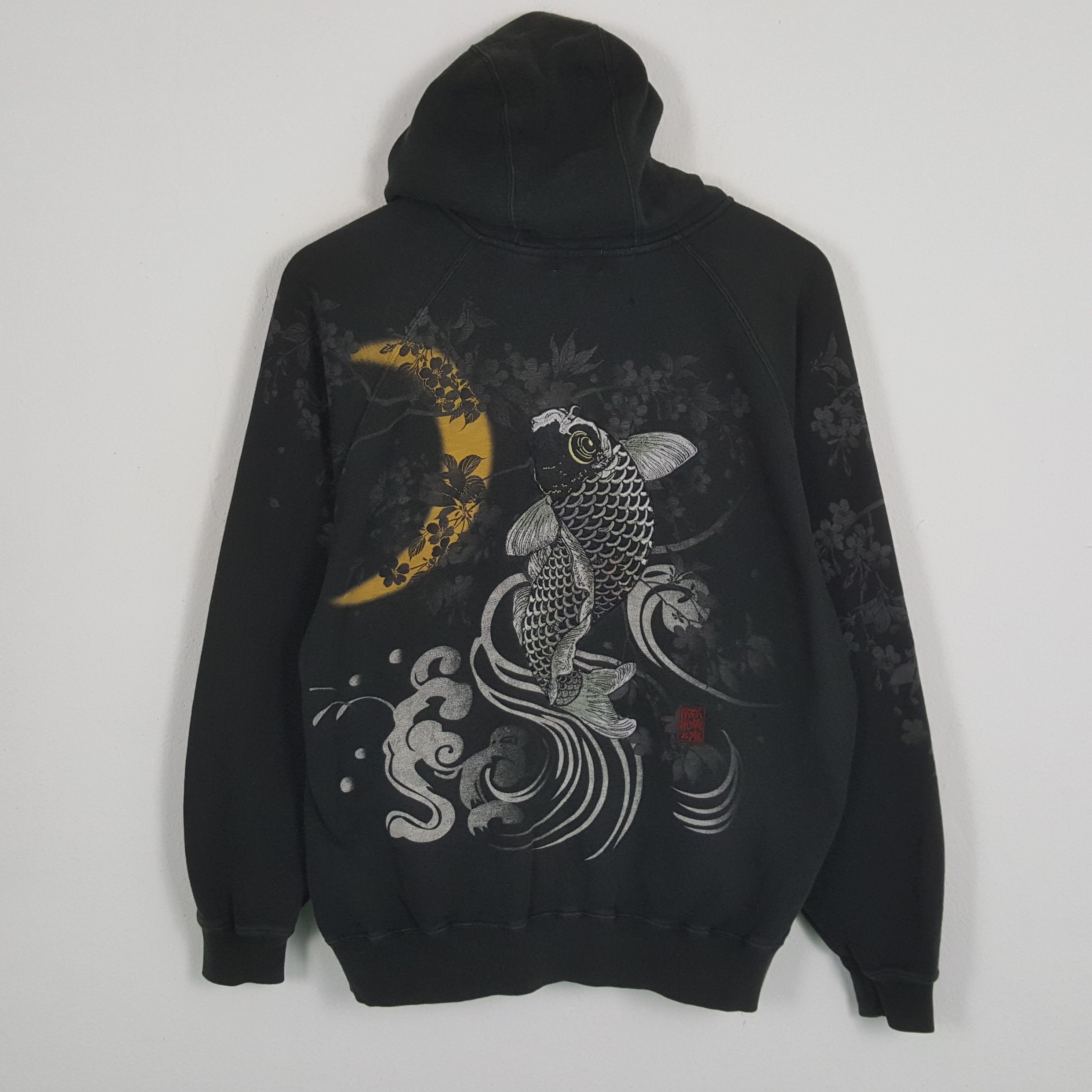 Japanese Brand × Vintage KARAKURI TAMASHI SUKAJAN Fashion Style Zipper Hoodies Size US XXL / EU 58 / 5 - 1 Thumbnail