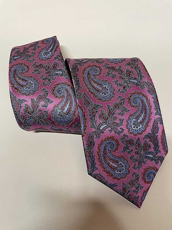 Ermenegildo Zegna Ermenegildo Zegna Pink Paisley Silk Tie Size ONE SIZE - 5 Thumbnail