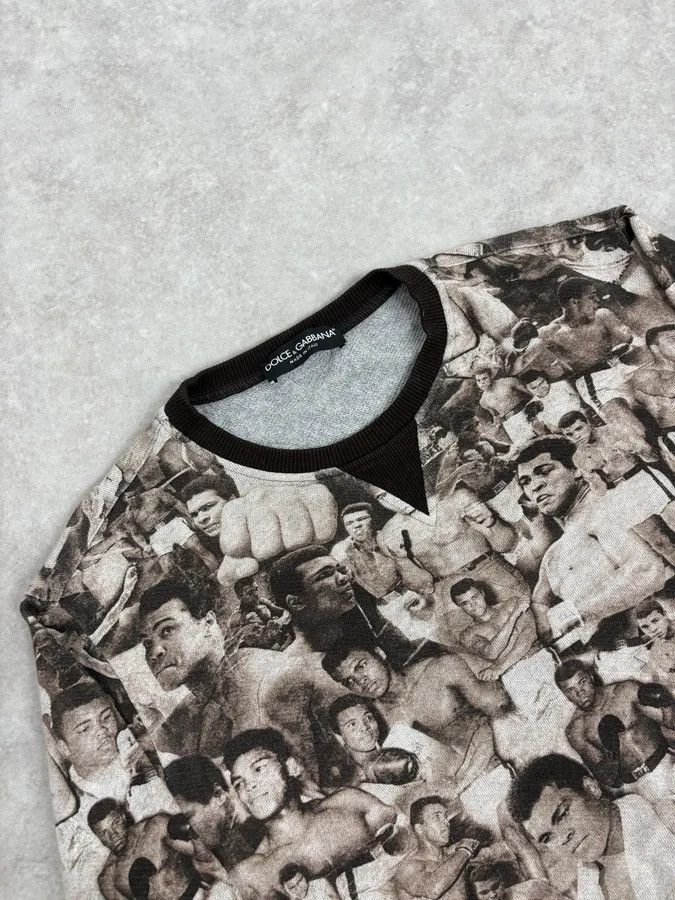 Dolce & Gabbana Dolce & Gabbana Mohamed Ali Boxing Grey Sweater Size US M / EU 48-50 / 2 - 5 Thumbnail