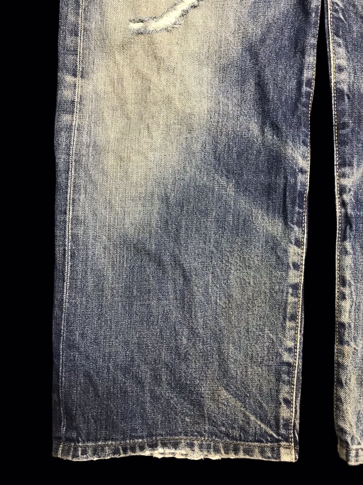 Edwin 💥THRASHED💥RARE EDWIN OVRLL WIDE BAGGY SUSPENDER DENIM F345 Size US 28 / EU 44 - 8 Thumbnail