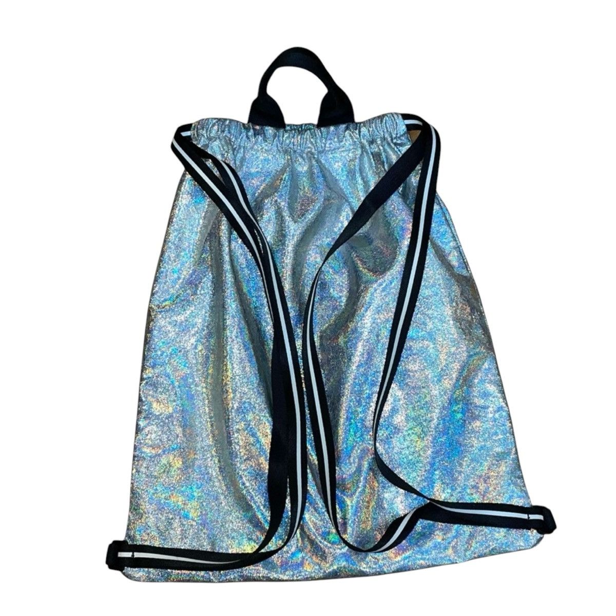 Pink Victoria’s Secret PINK holographic drawstring backpack Size ONE SIZE - 2 Thumbnail