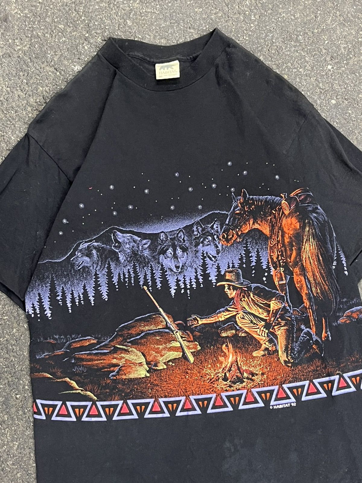 Vintage Vintage nature tee wrap around graphic rare hype 90s Size US M / EU 48-50 / 2 - 2 Thumbnail