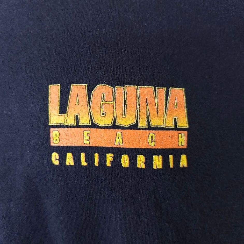 Gildan Laguna Beach T Shirt Mens Medium Black California Travel Destination Tee Gildan Cotton Short Sleeve Crew Neck Vintage? No Size US M / EU 48-50 / 2 - 3 Thumbnail