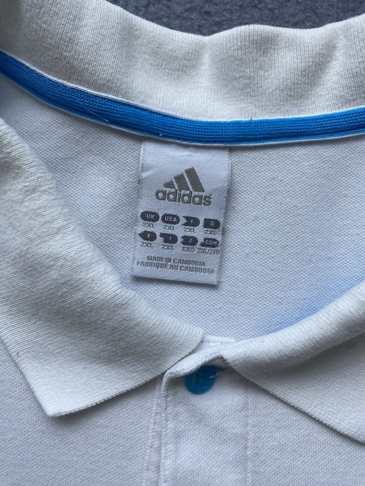 Adidas Adidas 2012 Olympique Marseille Polo Shirt Size US XXL / EU 58 / 5 - 6 Thumbnail