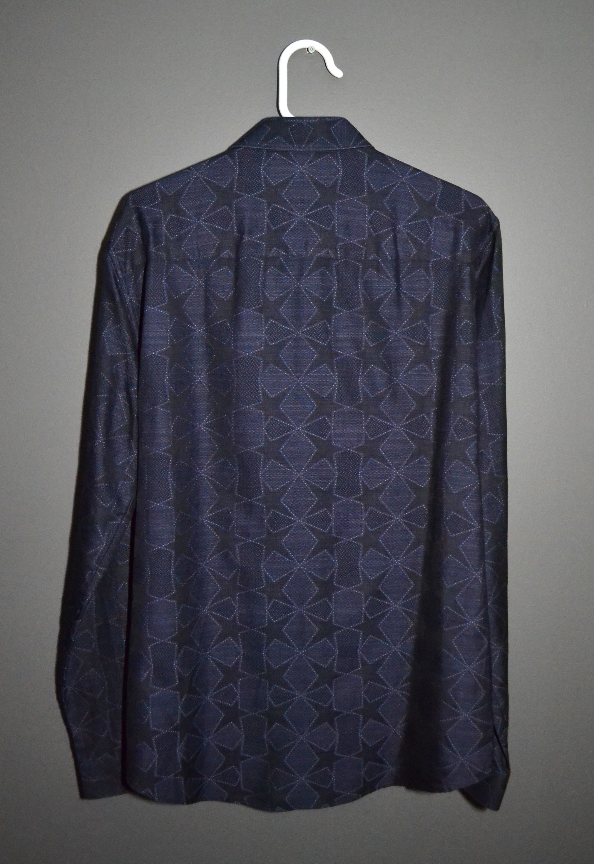 Versace Versace Collection Trend 16 41 M Size Star Pattern Shirt Size US M / EU 48-50 / 2 - 11 Thumbnail