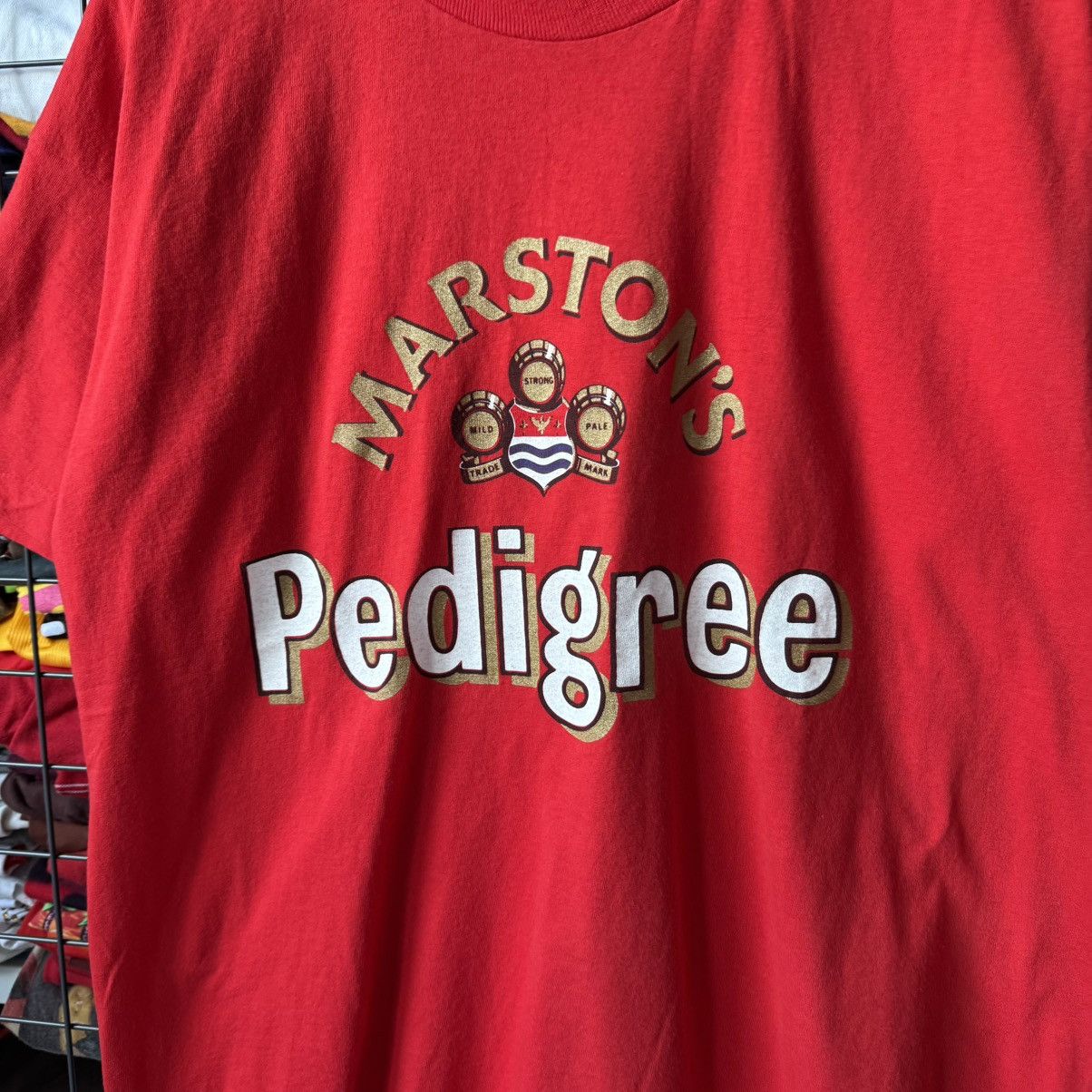 Vintage Vintage 90s Marston’s Pedigree English Ale T-shirt Size US XL / EU 56 / 4 - 4 Thumbnail