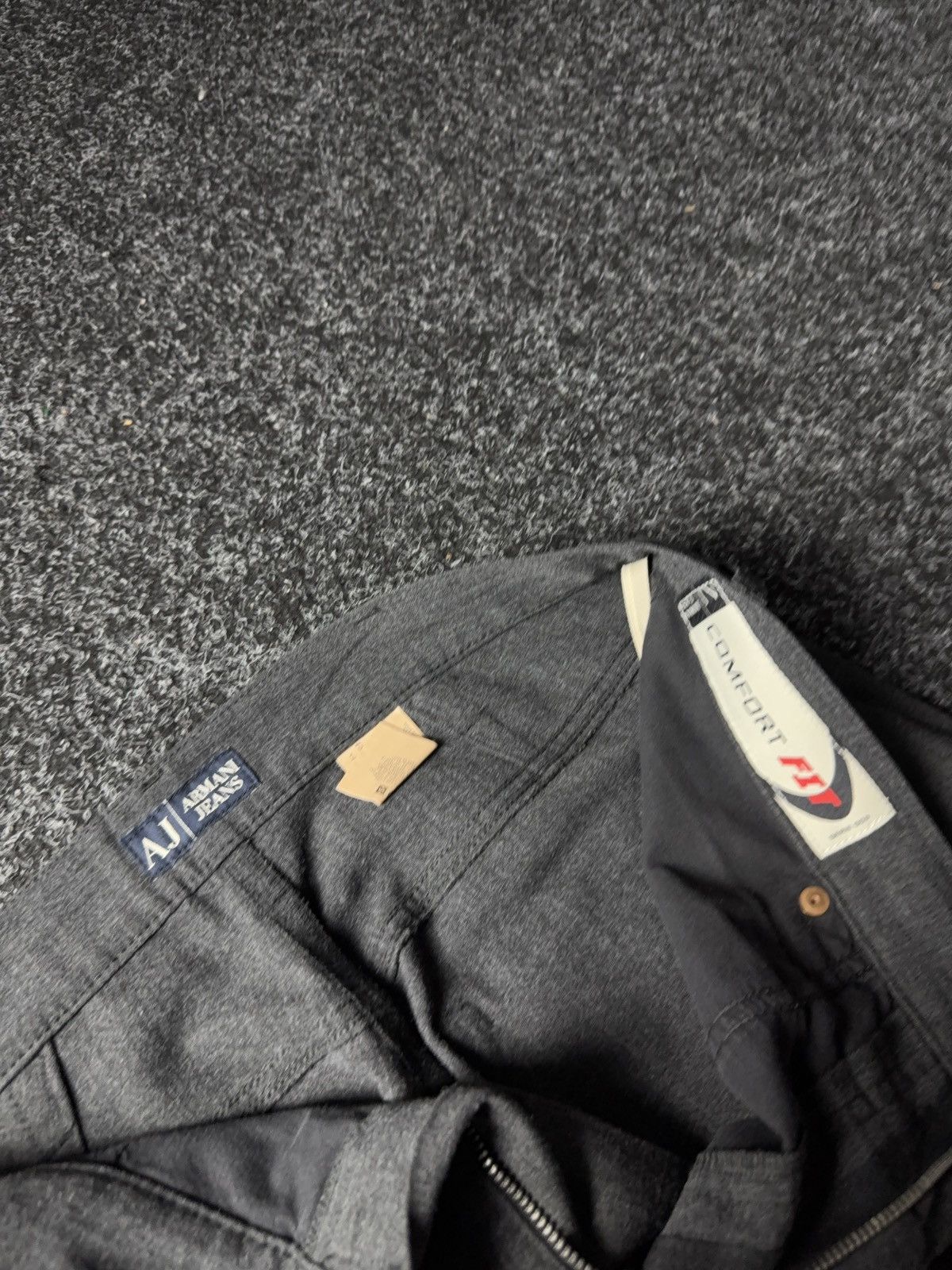 Armani Luxury 00s Armani Jeans Comfort Fit Grey Wool Blend Pants Size US 32 / EU 48 - 12 Thumbnail