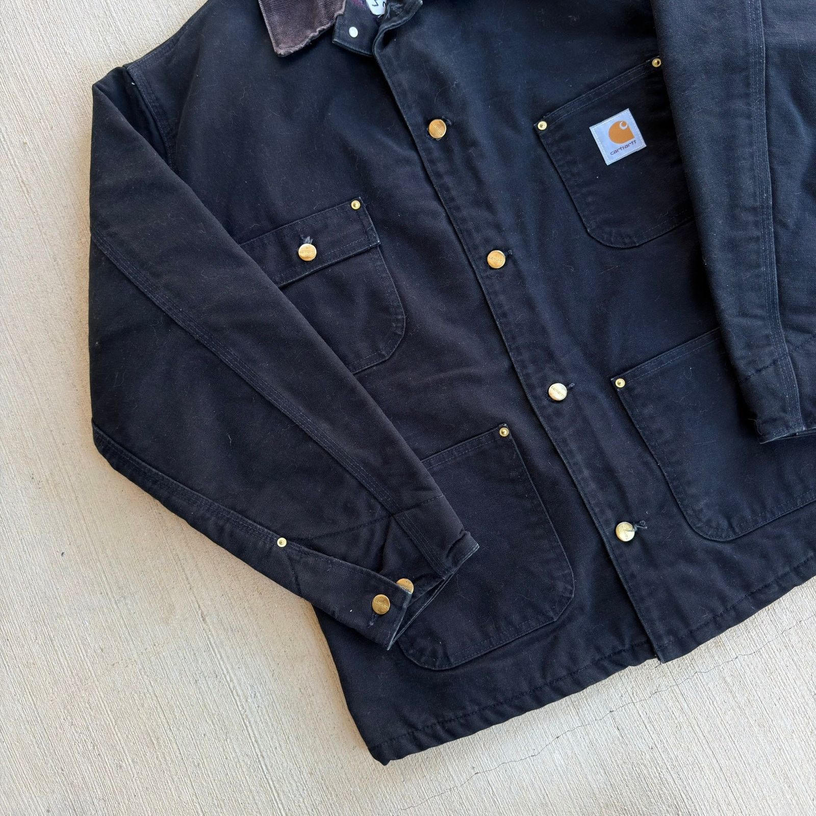 Carhartt × Vintage Carhartt black chore coat work wear jacket Size US M / EU 48-50 / 2 - 2 Thumbnail