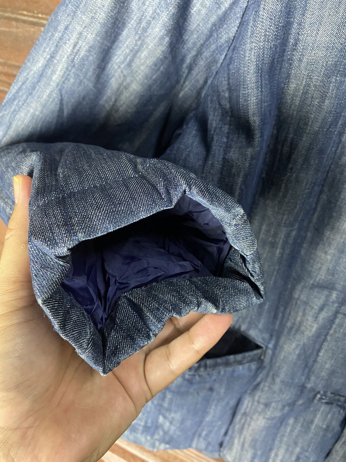 Denim & Co. × Japanese Brand Mohom Manderin Denim Jacket Size US M / EU 48-50 / 2 - 6 Thumbnail