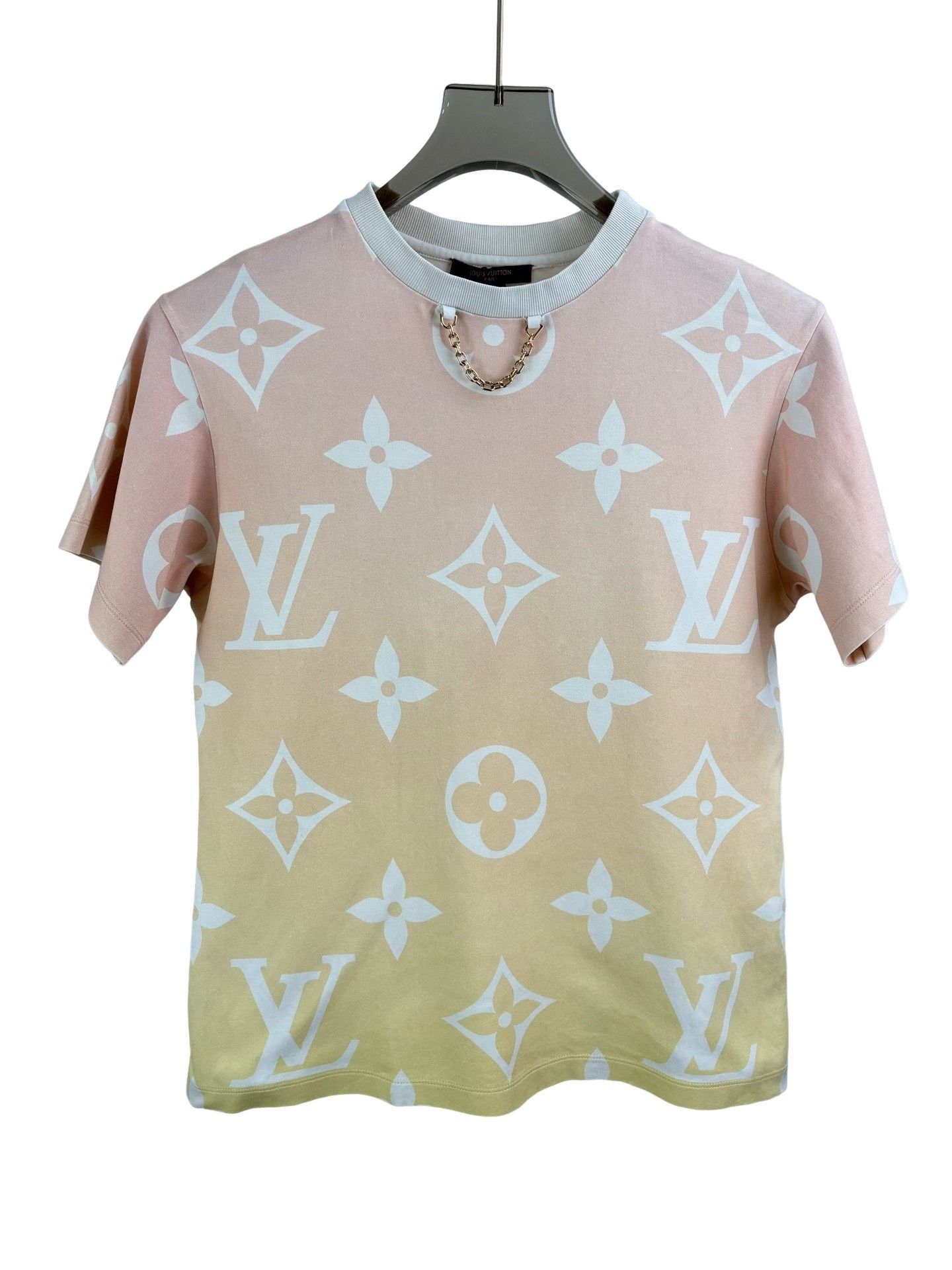 Louis Vuitton Louis Vuitton Gradient Monogram Chain T-Shirt US M Size US M / EU 48-50 / 2 - 1 Thumbnail
