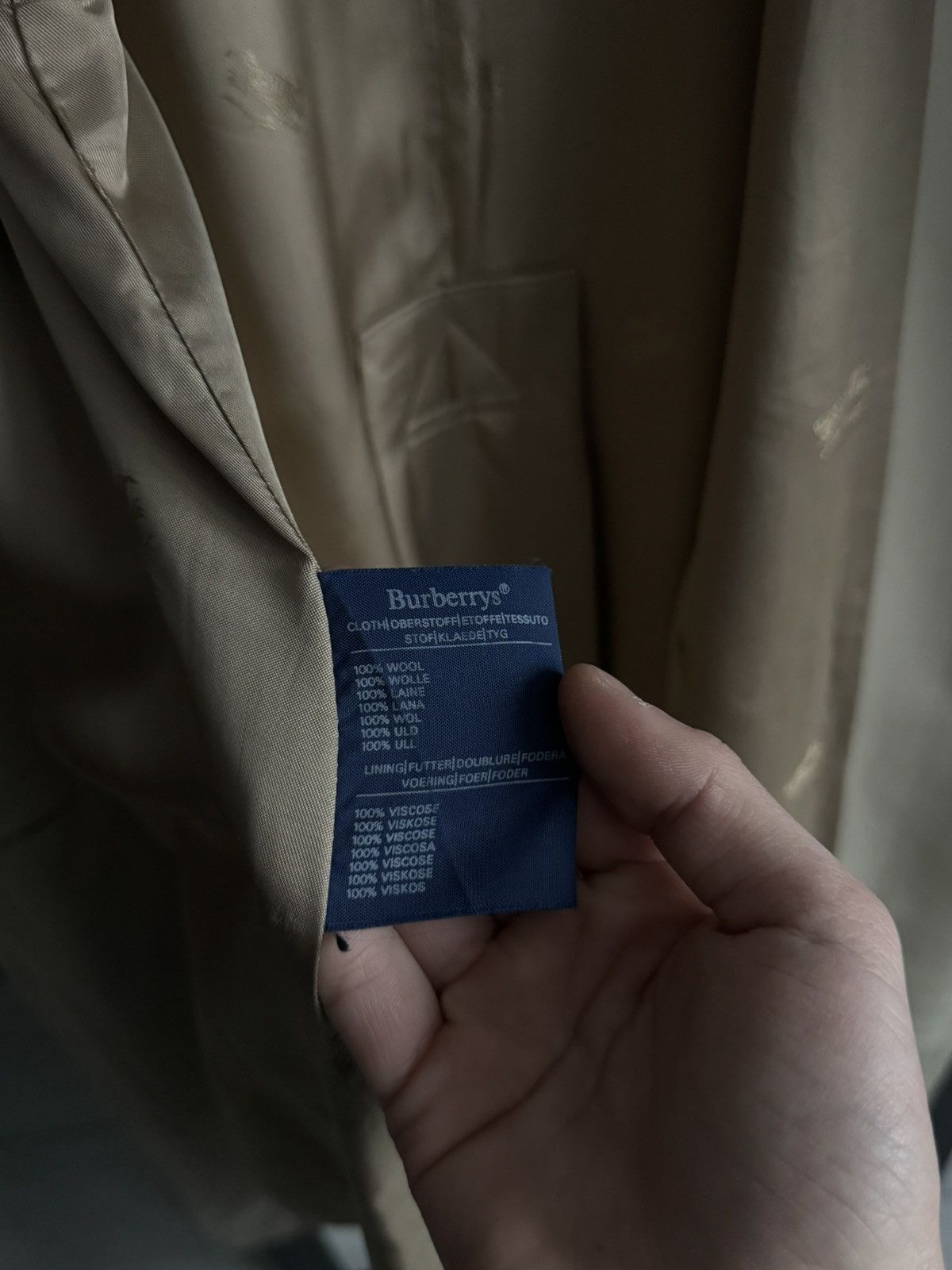 Burberry Vintage Burberrys Specialy All Wool Burella Trench Coat Size XL / US 12-14 / IT 48-50 - 20 Thumbnail