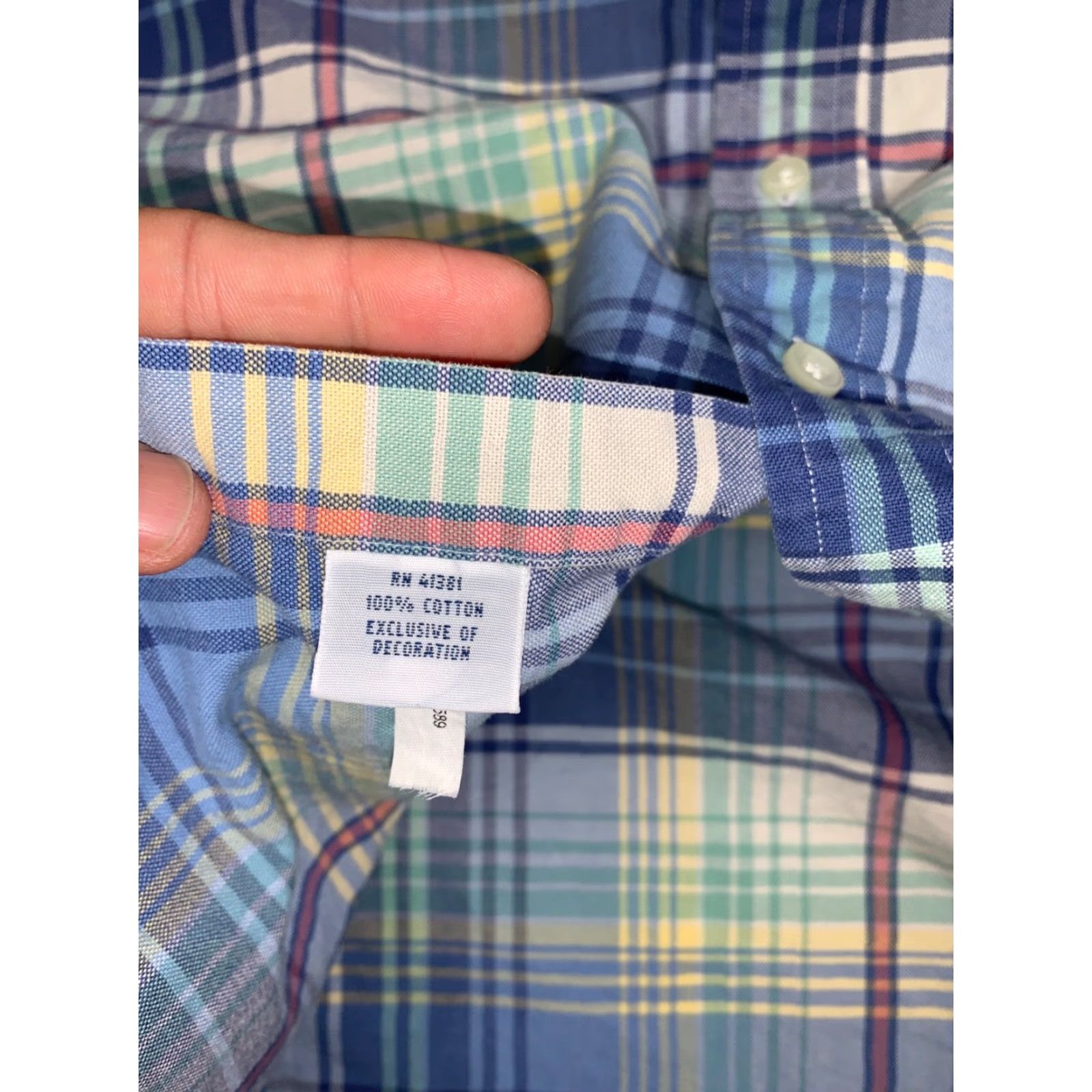 Polo Ralph Lauren Polo Ralph Lauren Button-Up Shirt Men L Long Sleeve Plaid Multicolor Cotton Classic Size US L / EU 52-54 / 3 - 7 Thumbnail