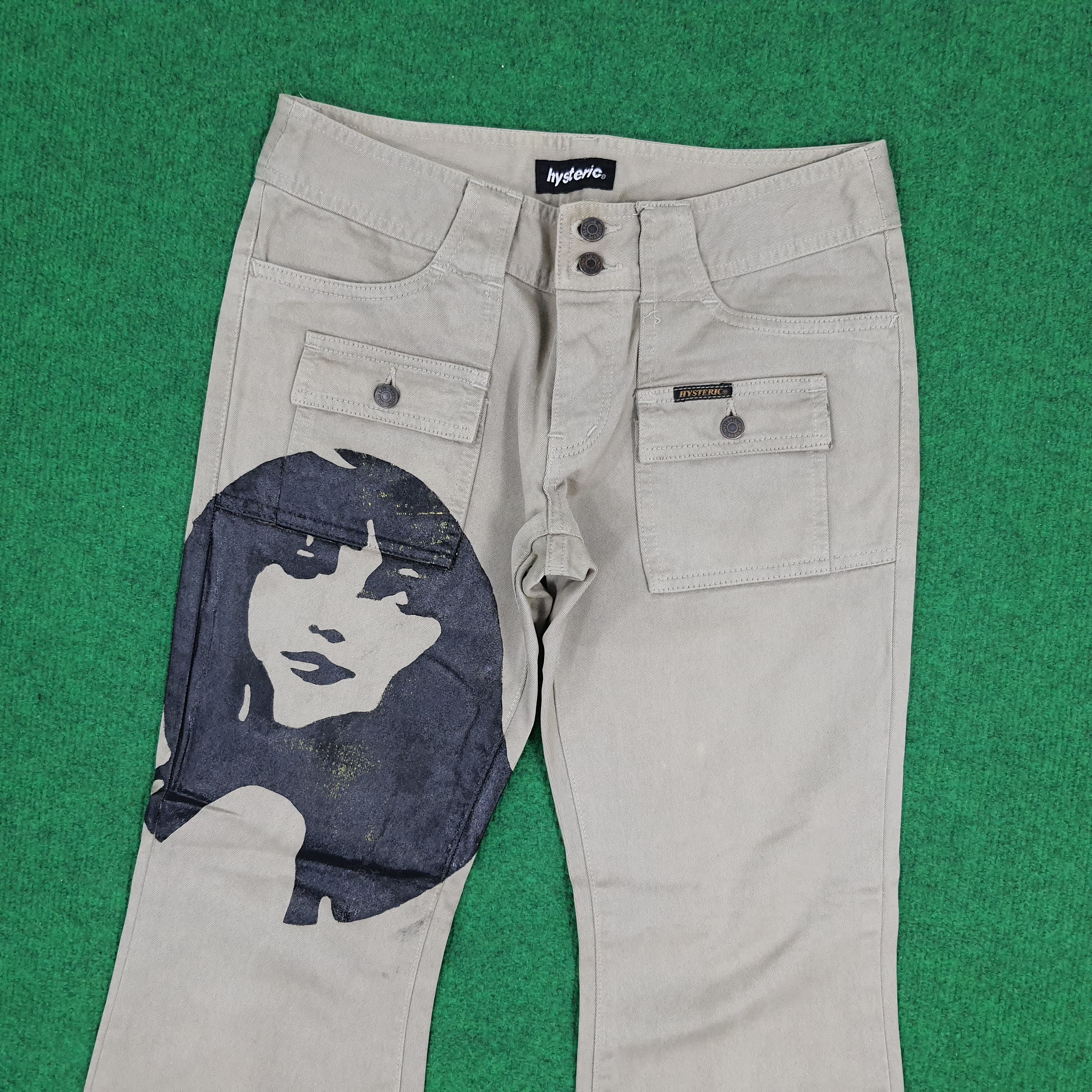 Hysteric Glamour Vintage Hysteric Glamour Boot Cut Custom Logo Pants C193N18 Size 27" / US 4 / IT 40 - 2 Thumbnail