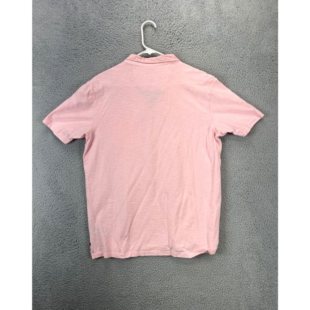 Vintage Good Man Shirt Adult Large Pink Polo Short Sleeve Rugby Mens 100% Cotton Pocket Size US L / EU 52-54 / 3 - 2 Thumbnail