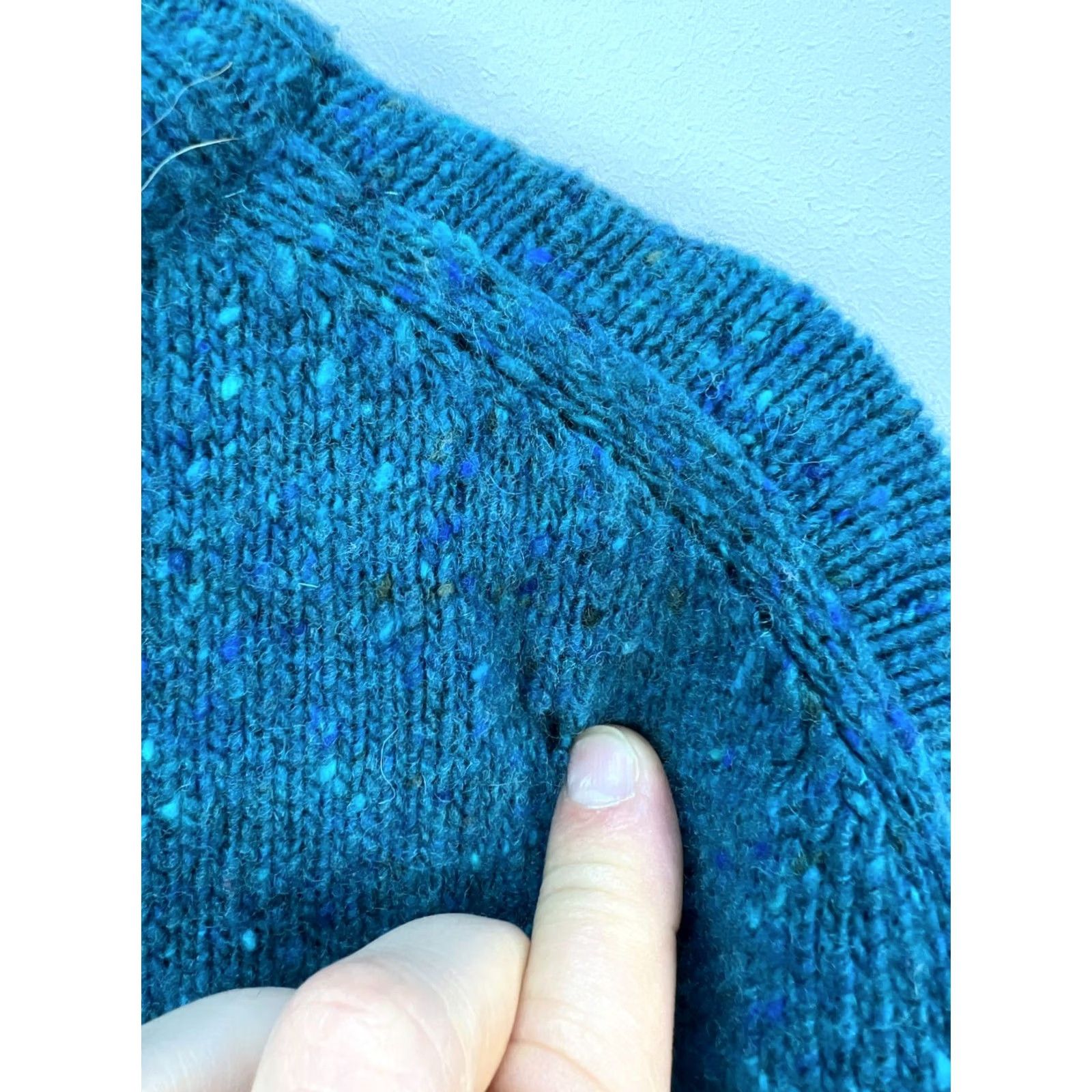 Finisterre Finisterre Sweater Mens 2XL Crew Neck Wool Pullover Solid Knit Logo Some Turquoise Vintage No Size US XXL / EU 58 / 5 - 8 Thumbnail