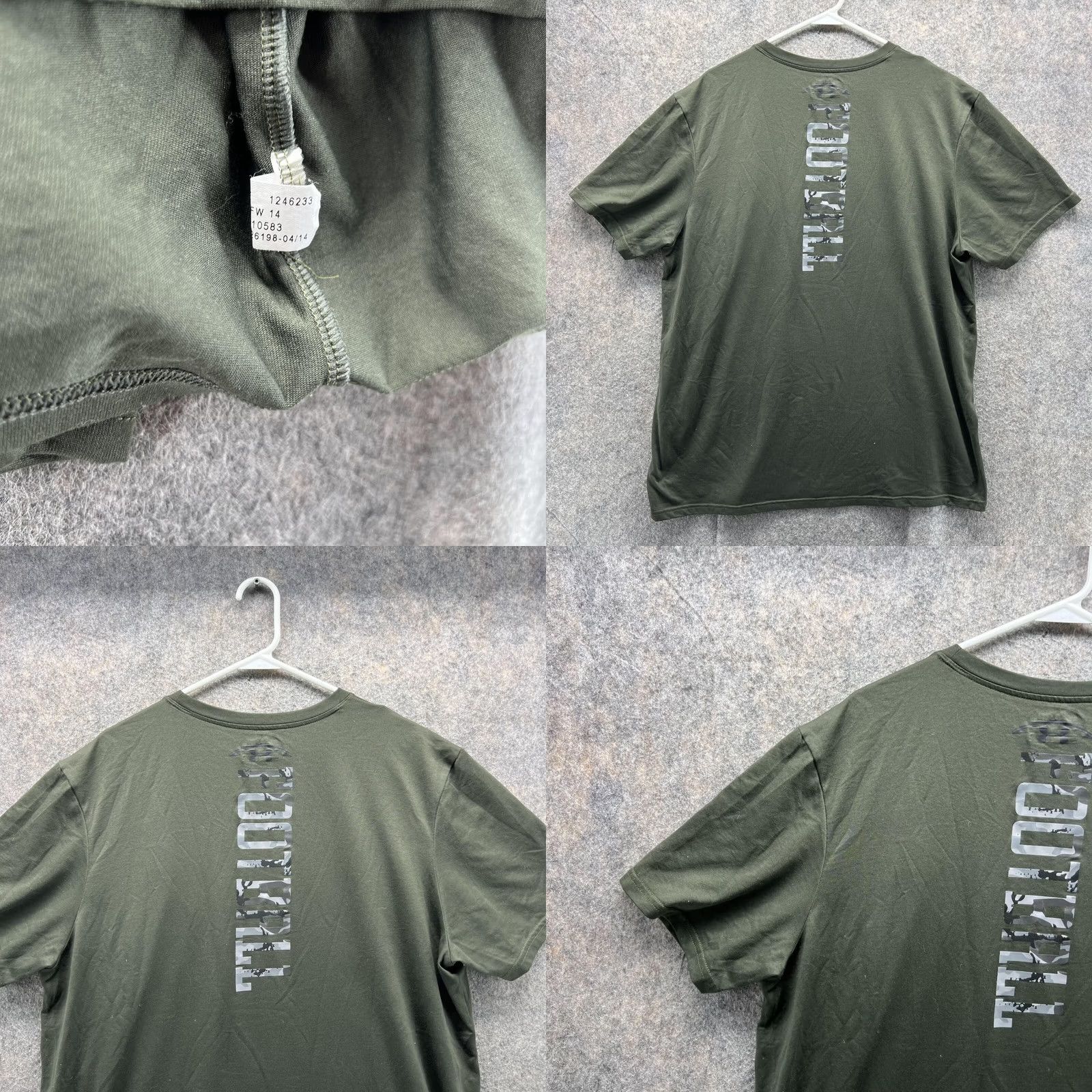 Under Armour Under Armour Shirt Men XL Green Camouflage Short Sleeve Crew Neck HeatGear Athletic Regular Fit Size US XL / EU 56 / 4 - 8 Thumbnail